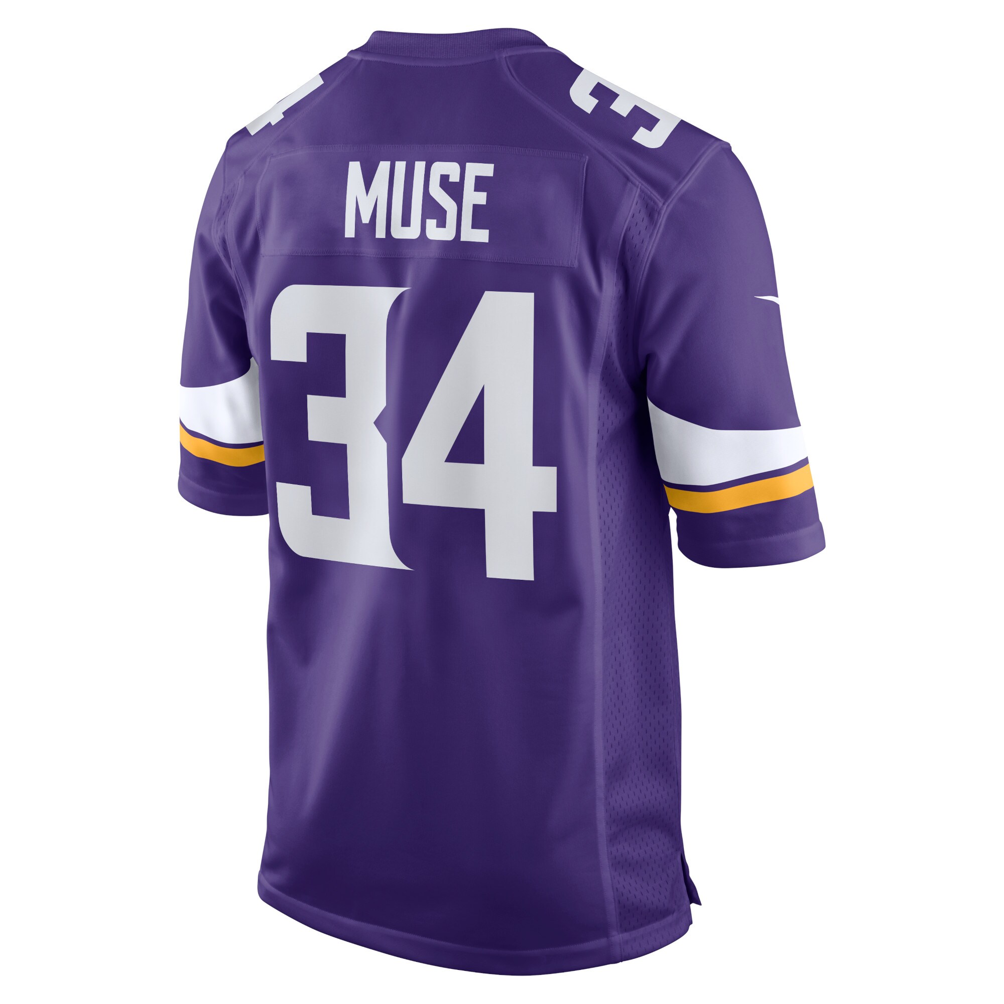 Nick Muse Minnesota VikingsHome Game Player Jersey - Purple