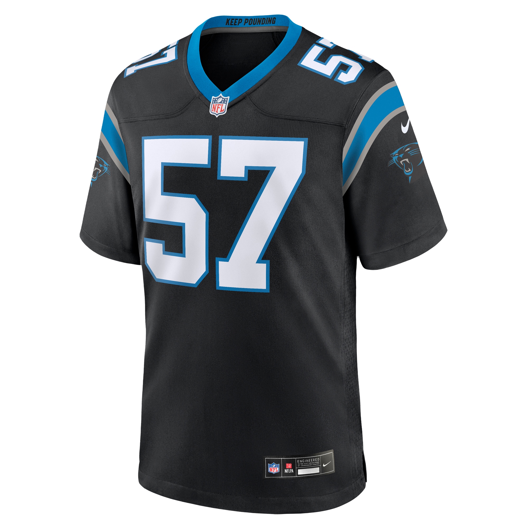 Arron Mosby Carolina PanthersTeam Game Jersey - Black