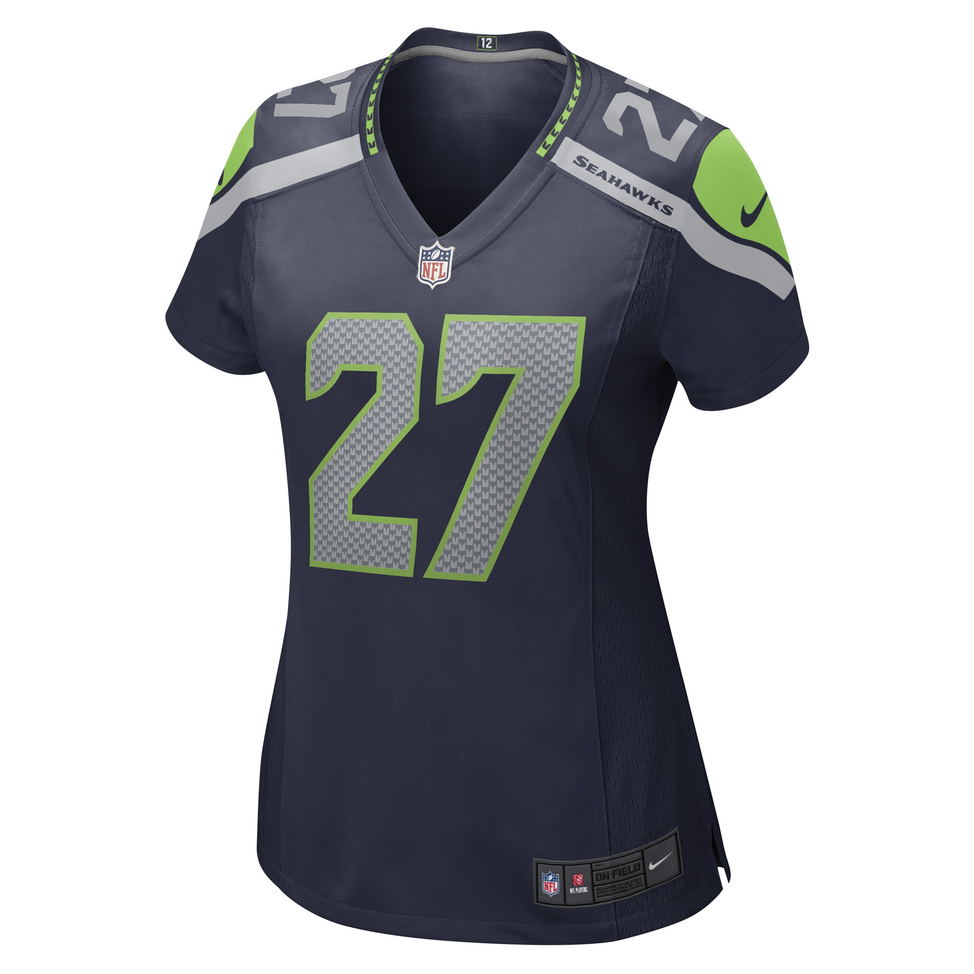 Tariq Woolen Seattle Seahawks Women's Game Player Jersey - College Navy