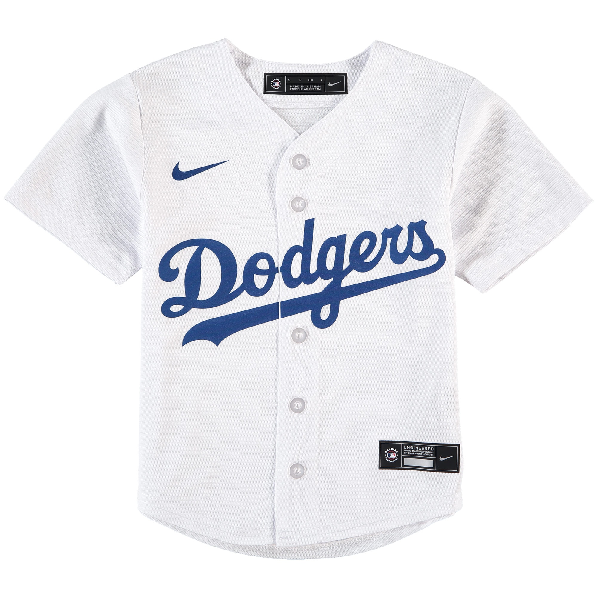 Los Angeles DodgersPreschool Home Replica Team Jersey - White