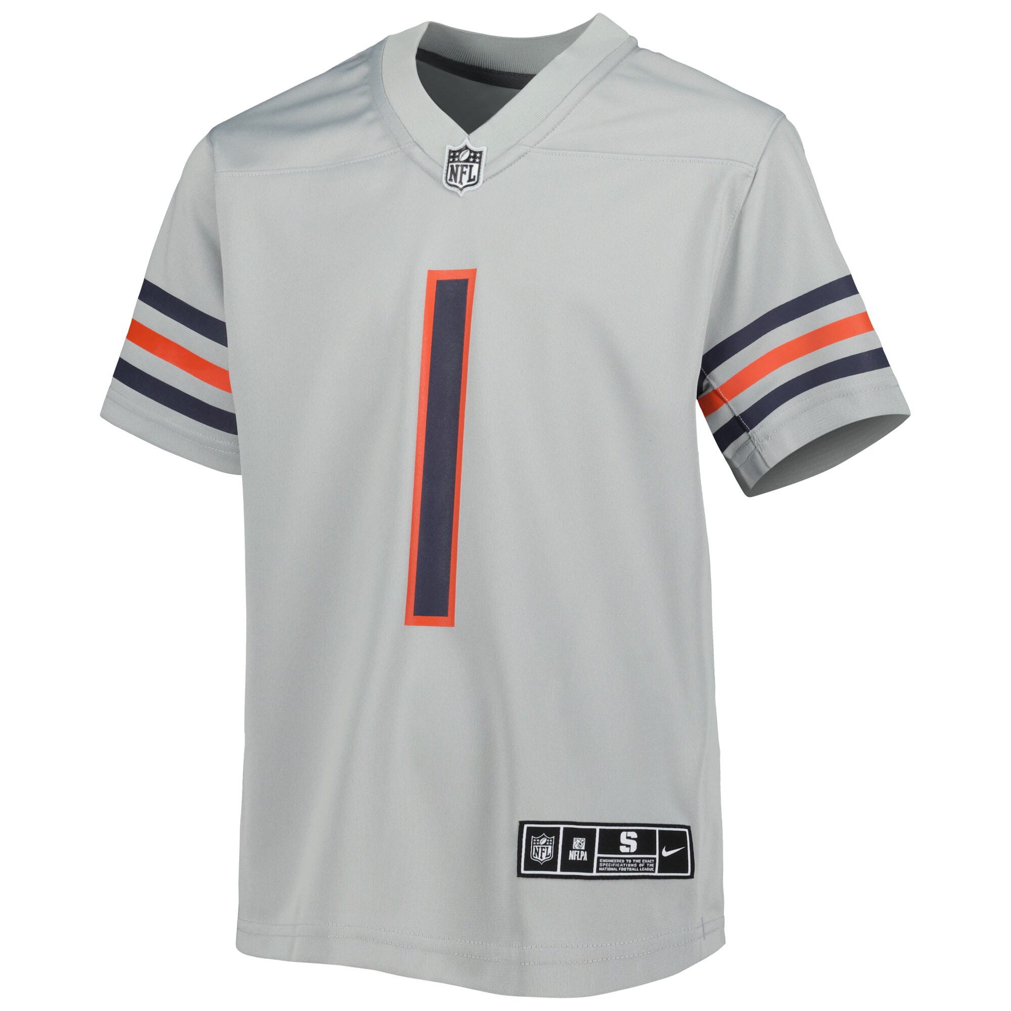 Justin Fields Chicago BearsYouth Inverted Game Jersey - Gray