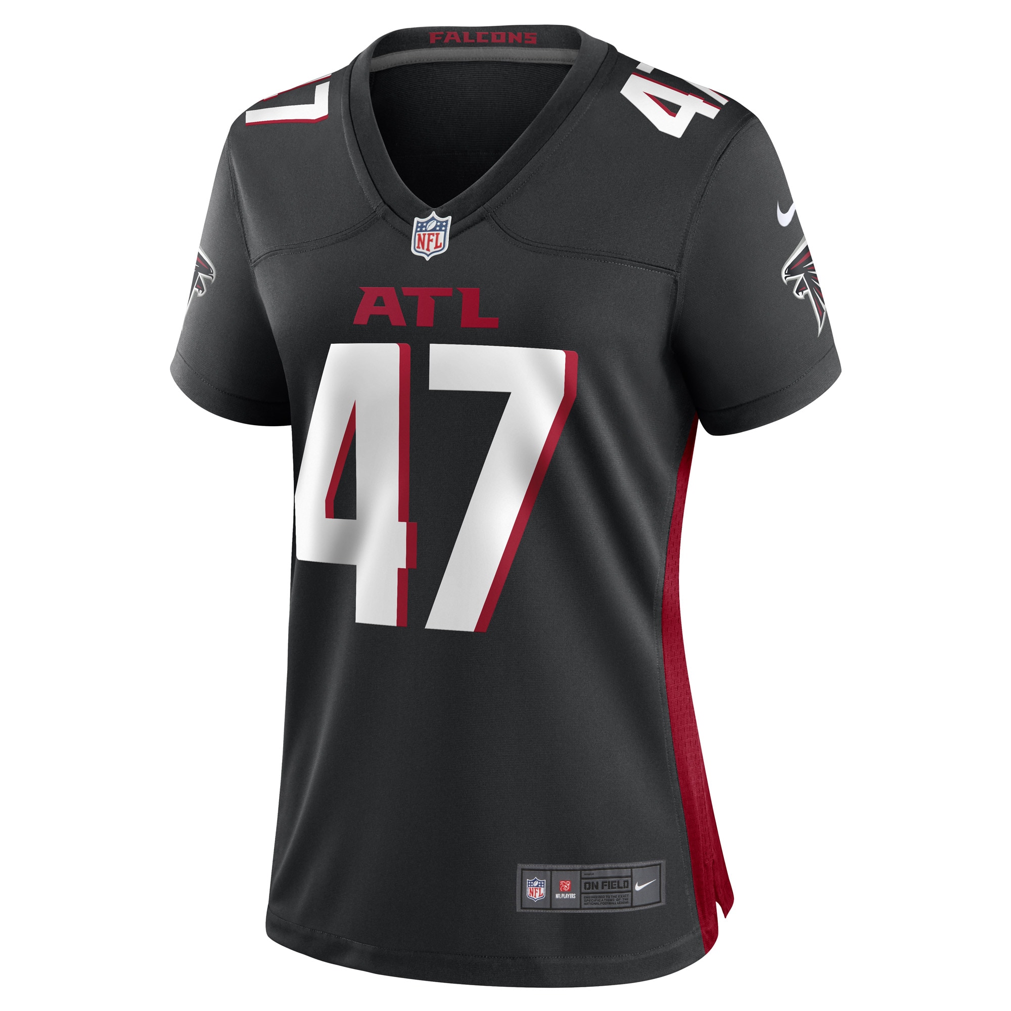 Arnold Ebiketie Atlanta Falcons Women's Game Player Jersey - Black