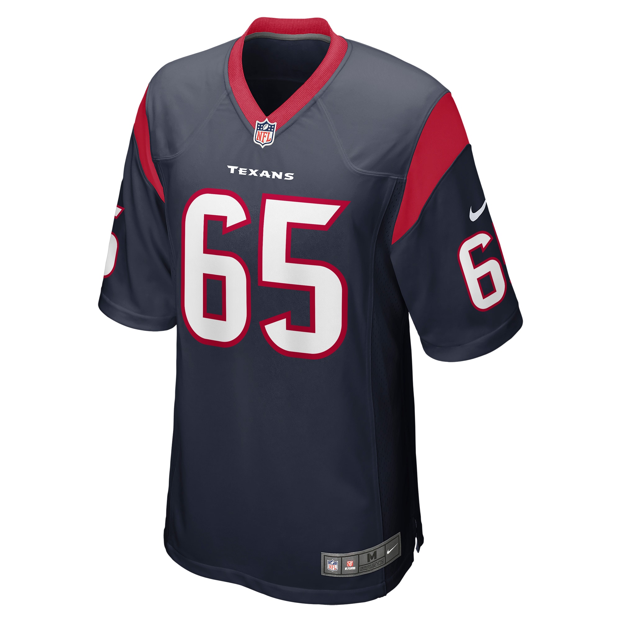 Tyler Beach Houston TexansTeam Game Jersey - Navy