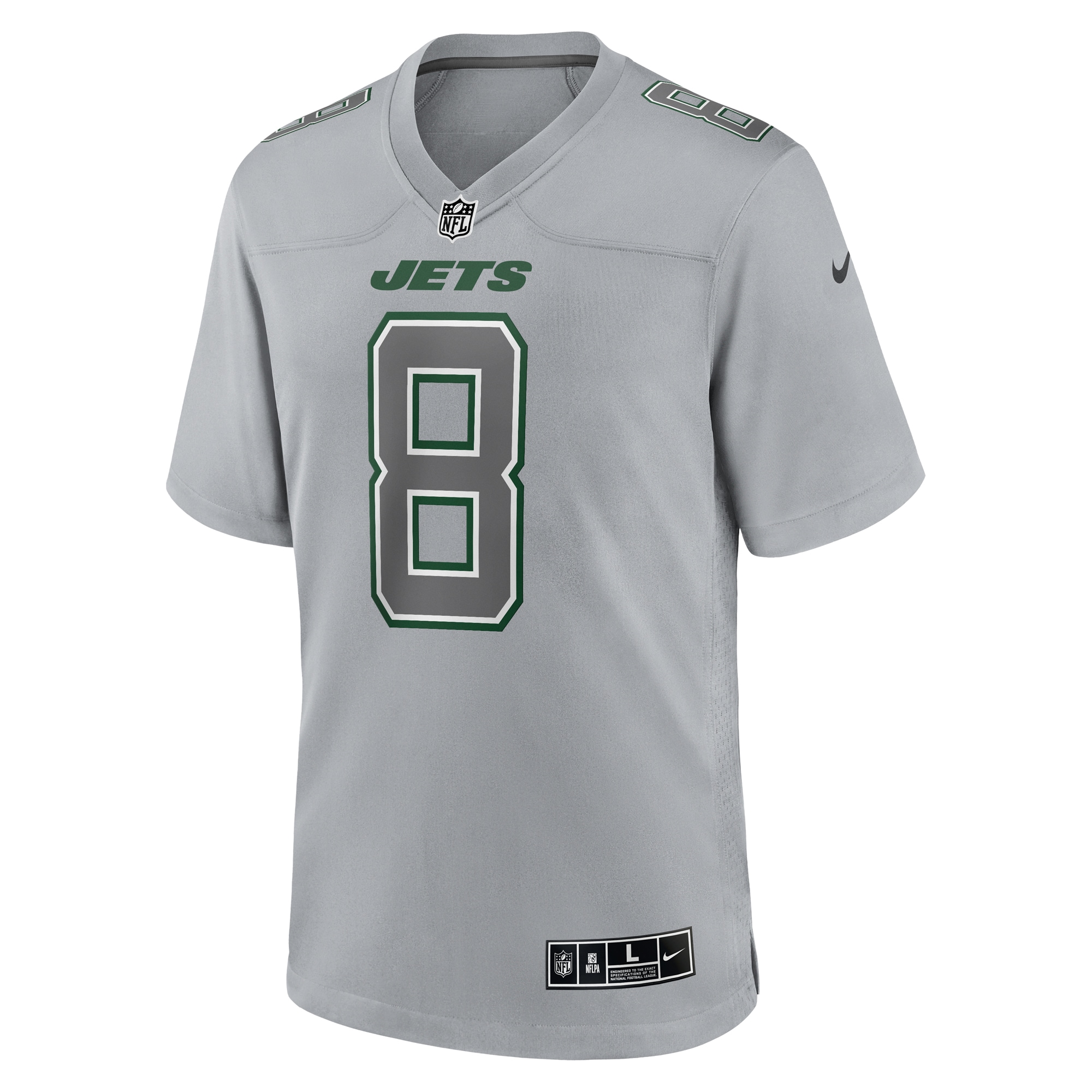 Aaron Rodgers New York JetsAtmosphere Fashion Game Jersey - Heather Gray
