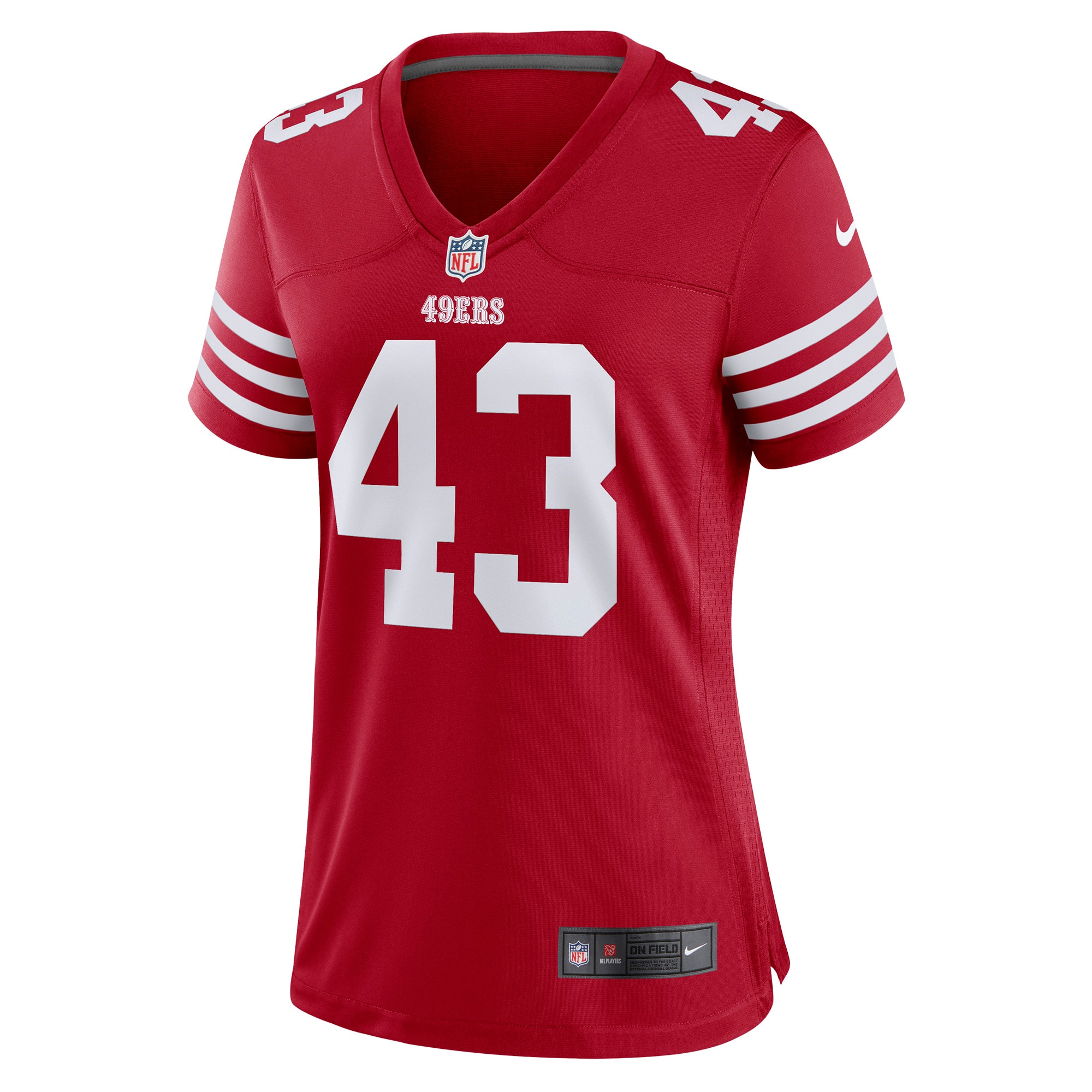 Qwuantrezz Knight San Francisco 49ers Women's Game Player Jersey - Scarlet