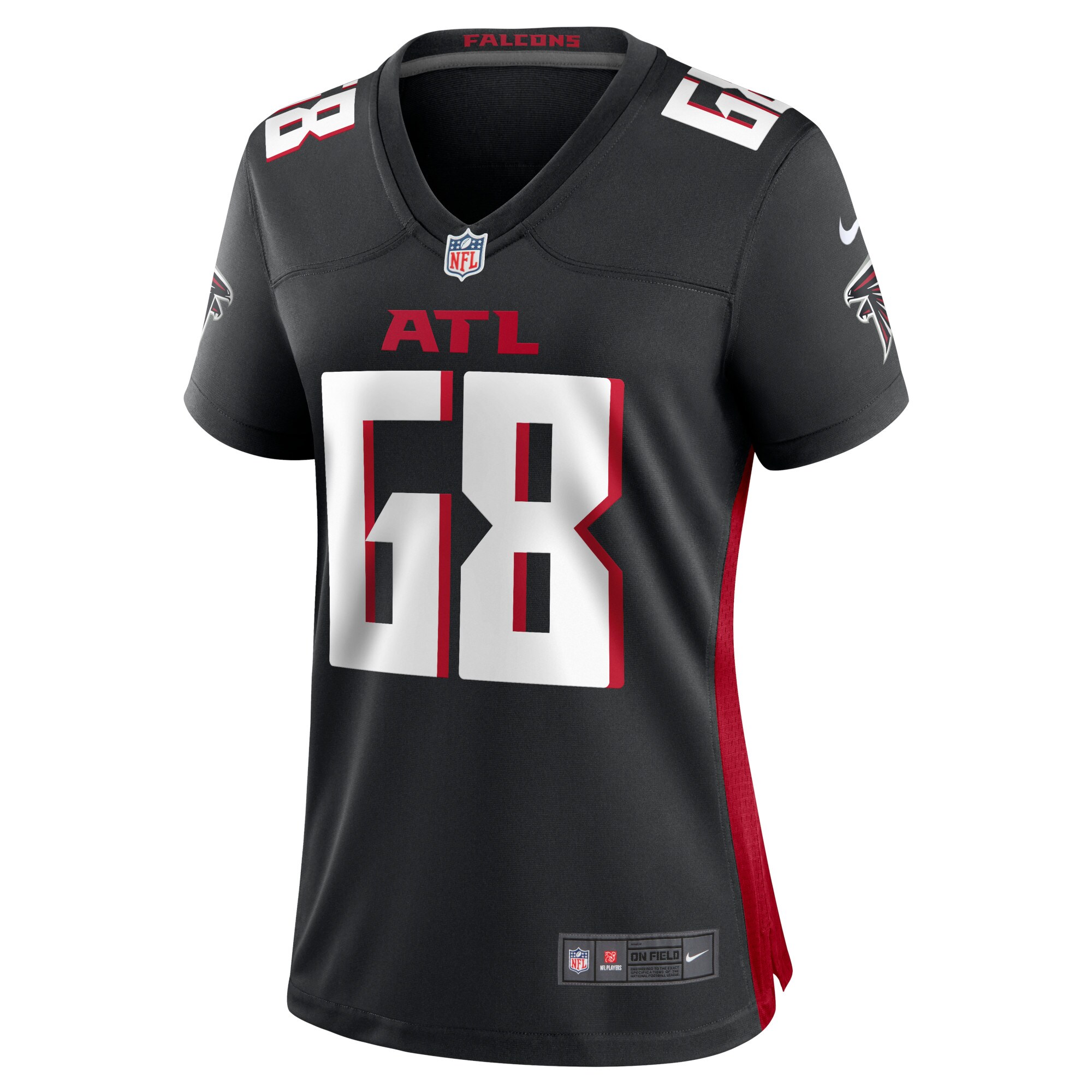 Elijah Wilkinson Atlanta Falcons Women's Game Jersey - Black