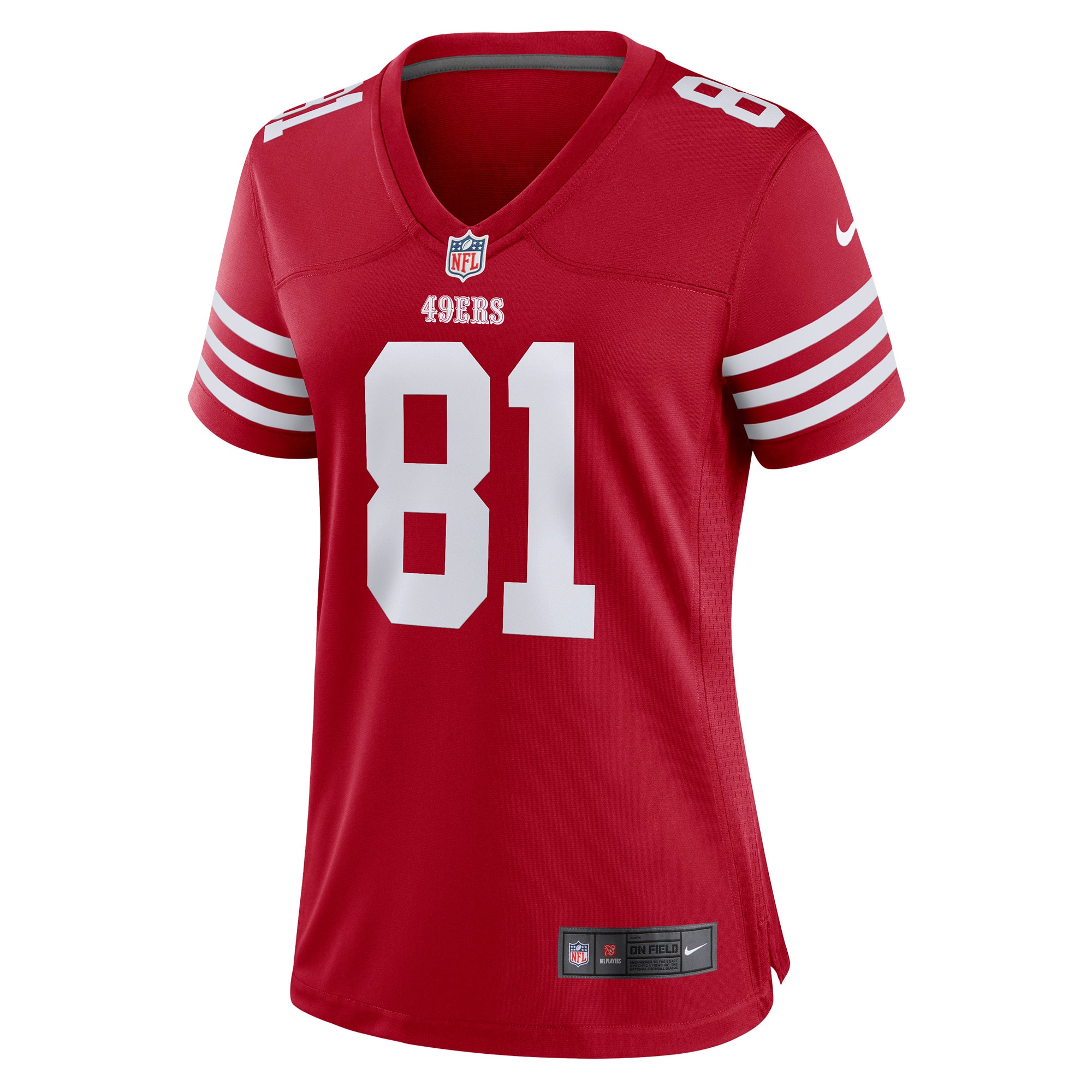 Tyler Kroft San Francisco 49ers Women's Game Player Jersey - Scarlet