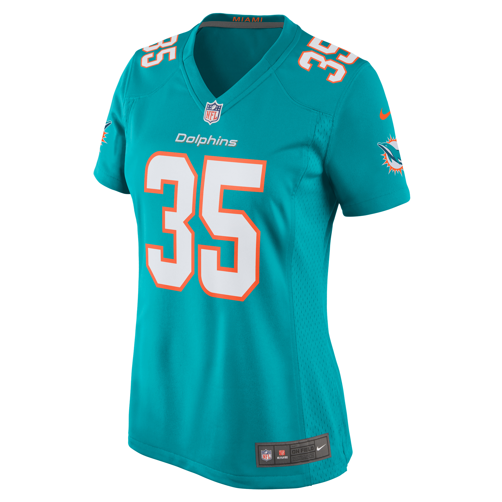 Ka'Dar Hollman Miami Dolphins Women's Home Game Player Jersey - Aqua