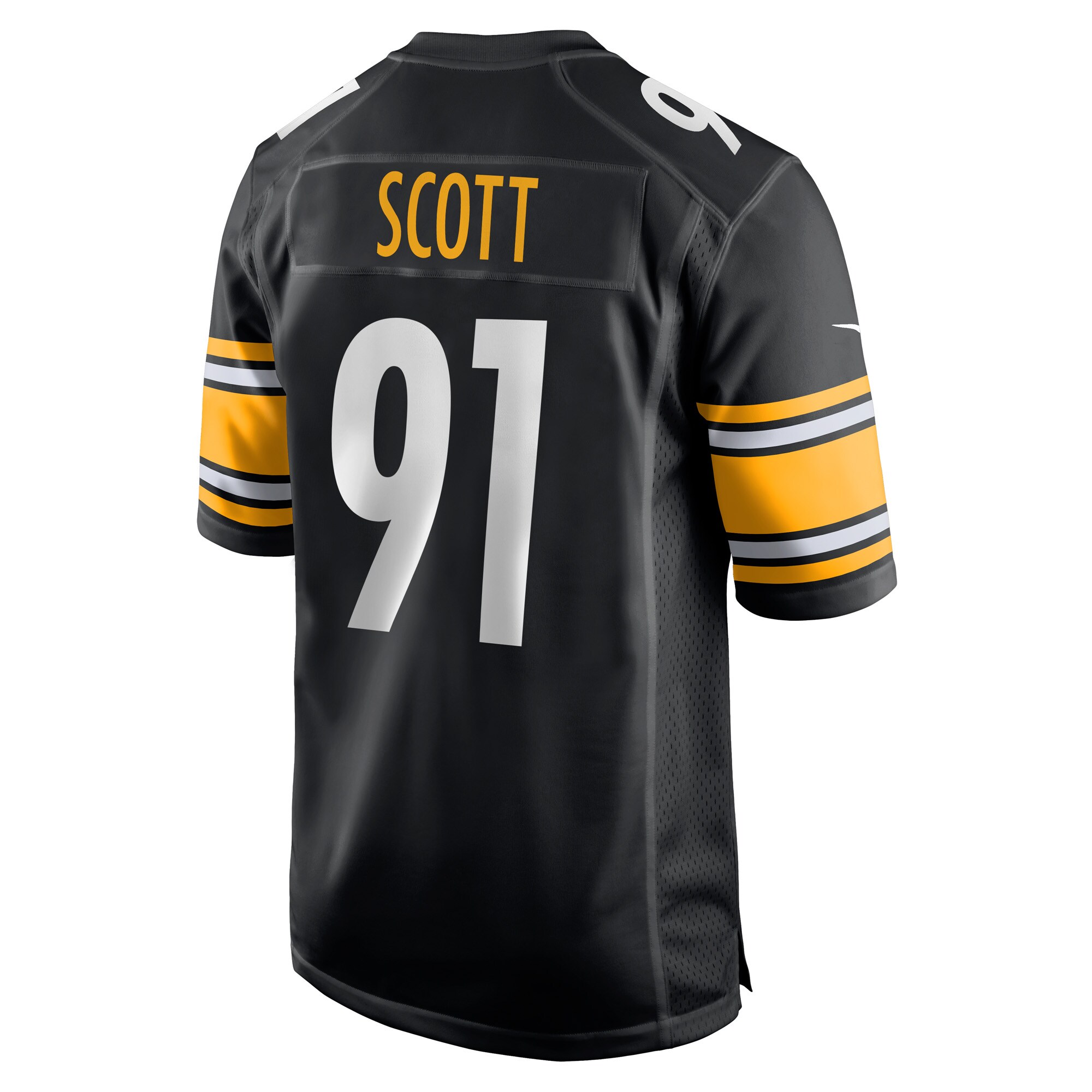 Delontae Scott Pittsburgh SteelersGame Player Jersey - Black