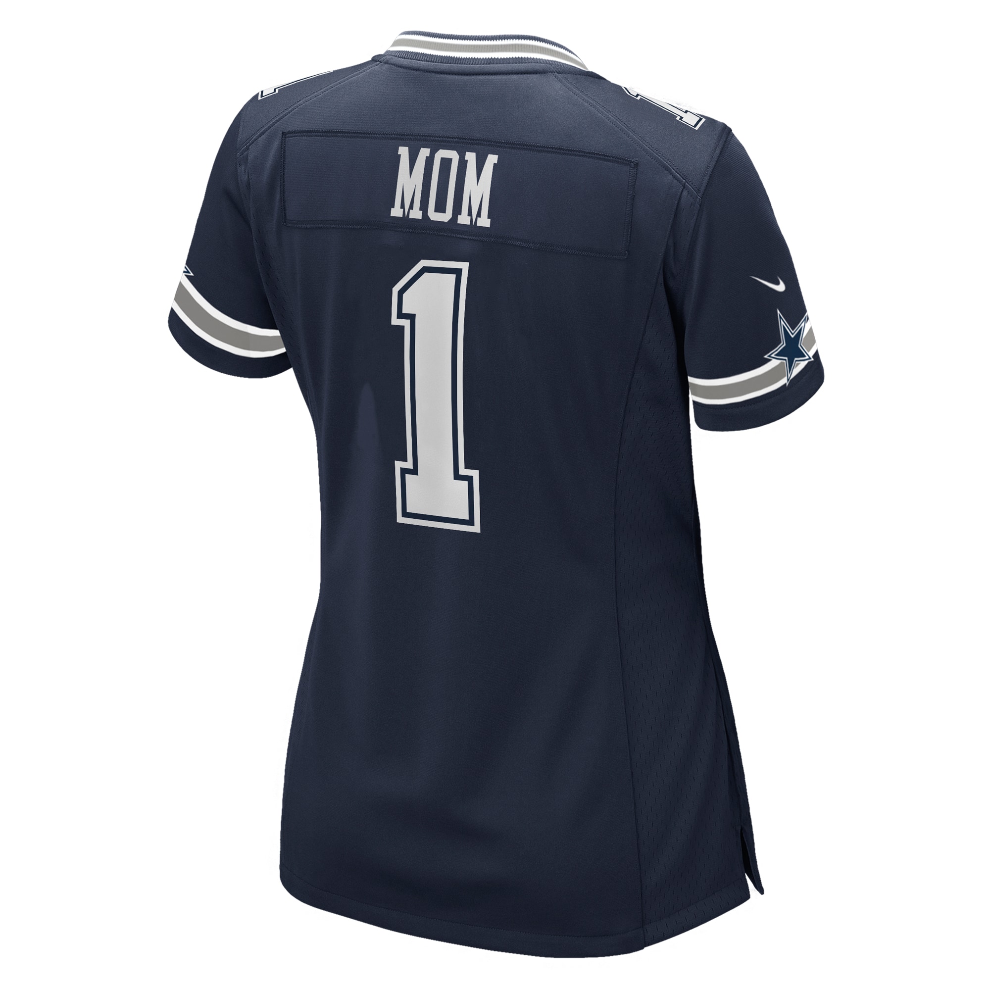 Number 1 Mom Dallas Cowboys Women's Game Jersey - Navy