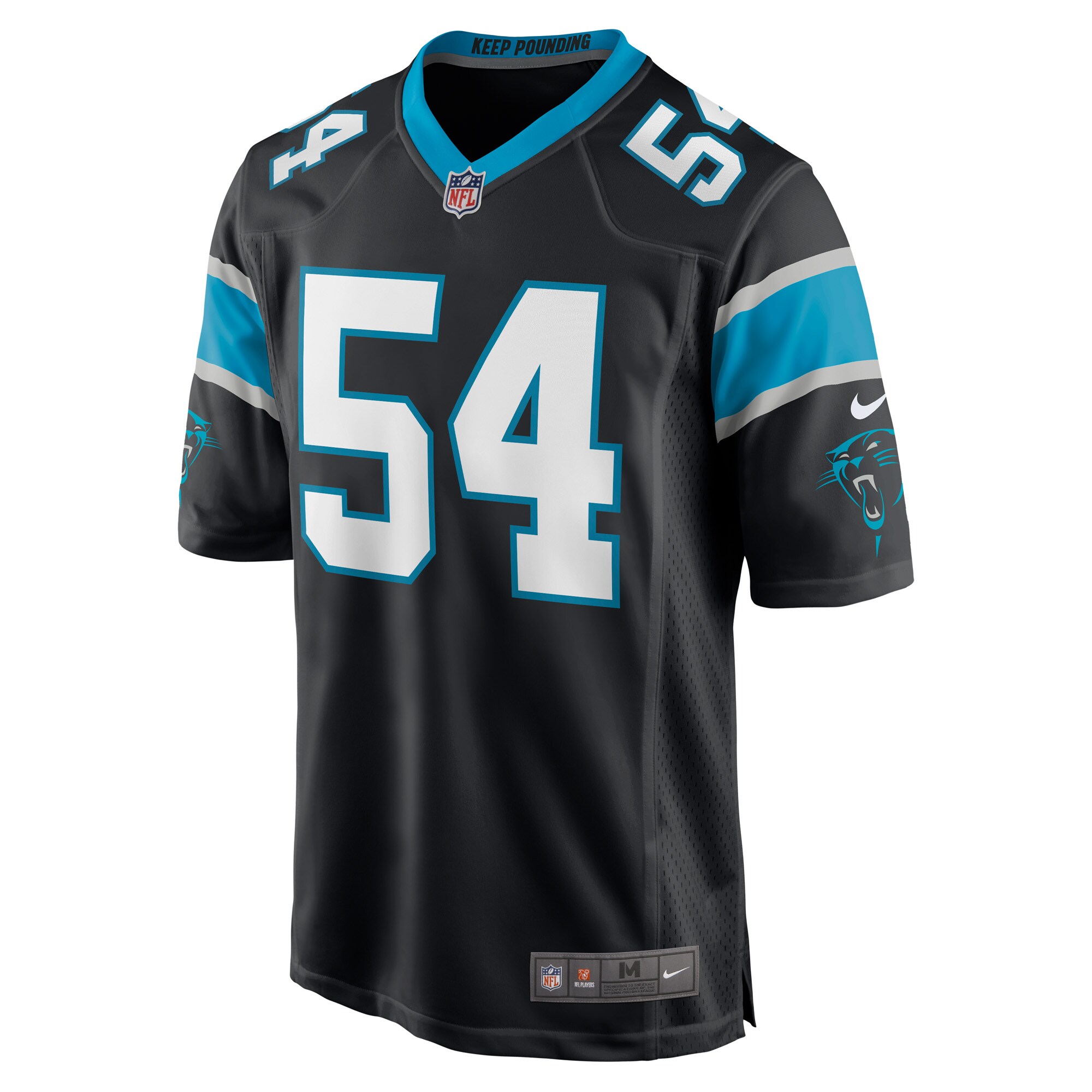 Daviyon Nixon Carolina PanthersGame Player Jersey - Black
