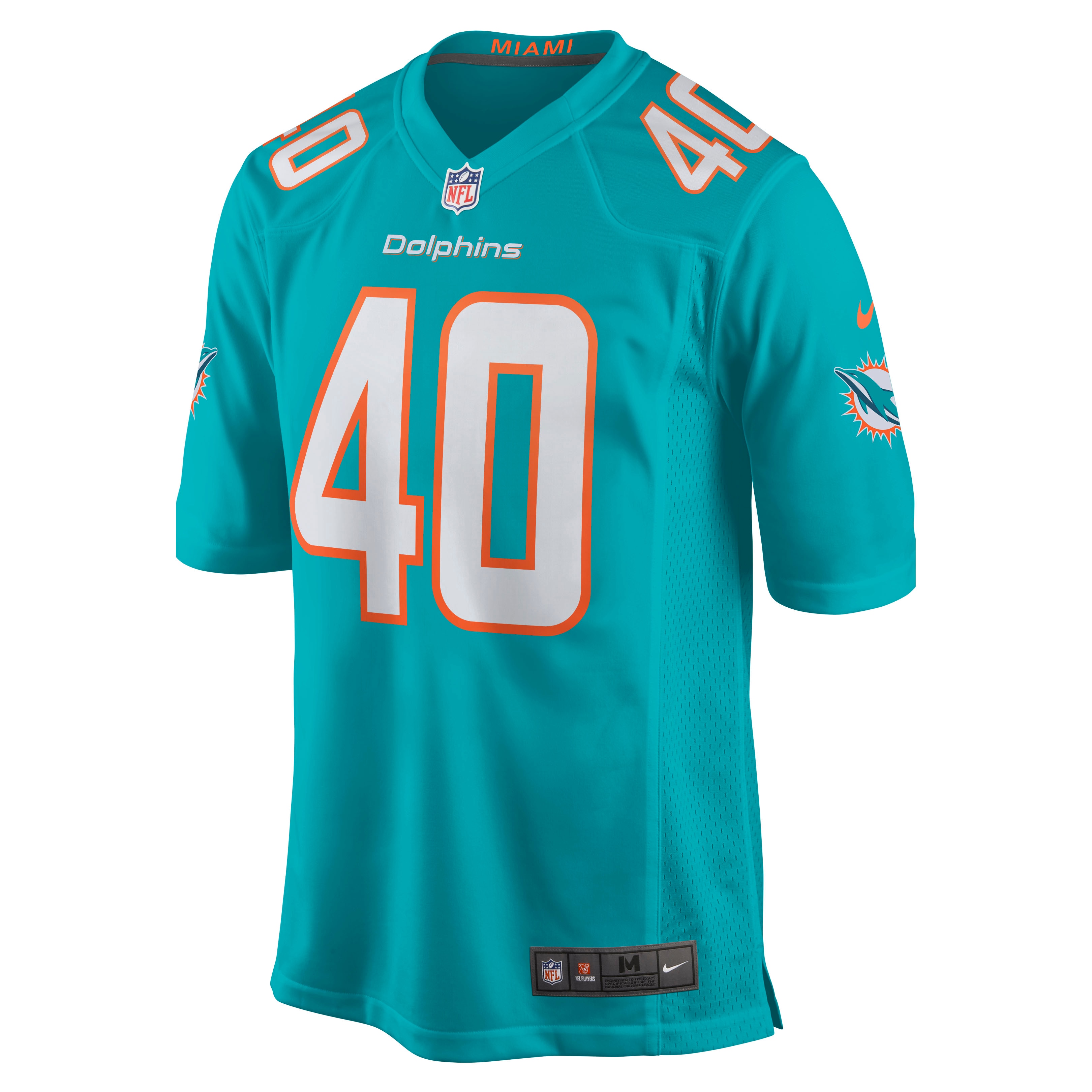 Nik Needham Miami DolphinsGame Jersey - Aqua