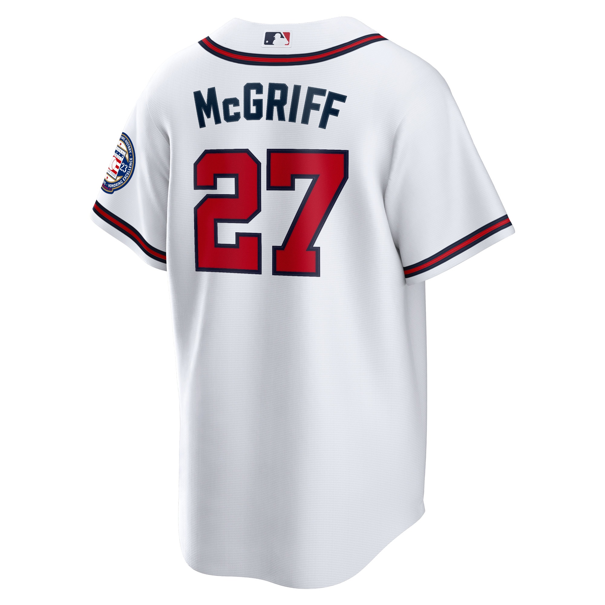 Fred McGriff Atlanta Braves2023 Hall of Fame Patch Inline Replica Jersey - White