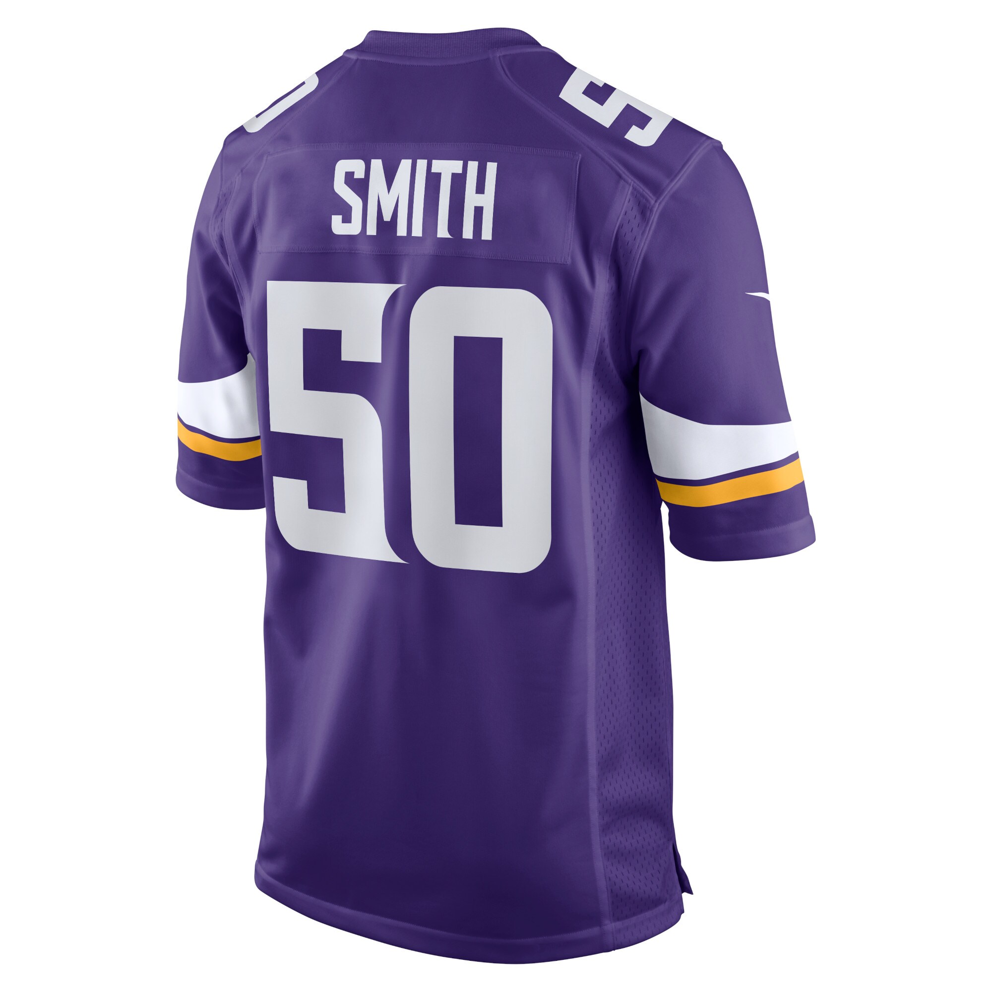 TJ Smith Minnesota VikingsHome Game Player Jersey - Purple