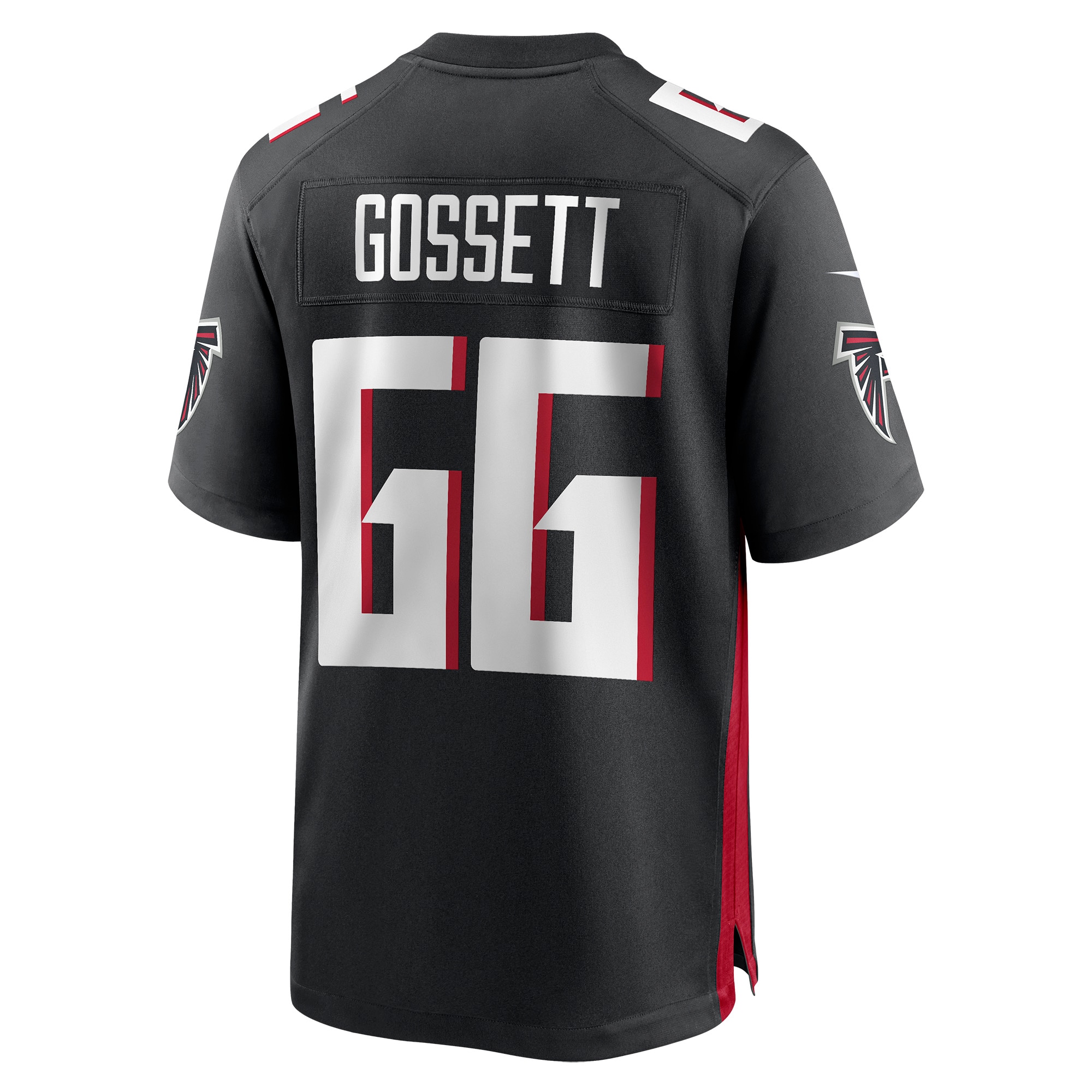 Colby Gossett Atlanta FalconsGame Jersey - Black