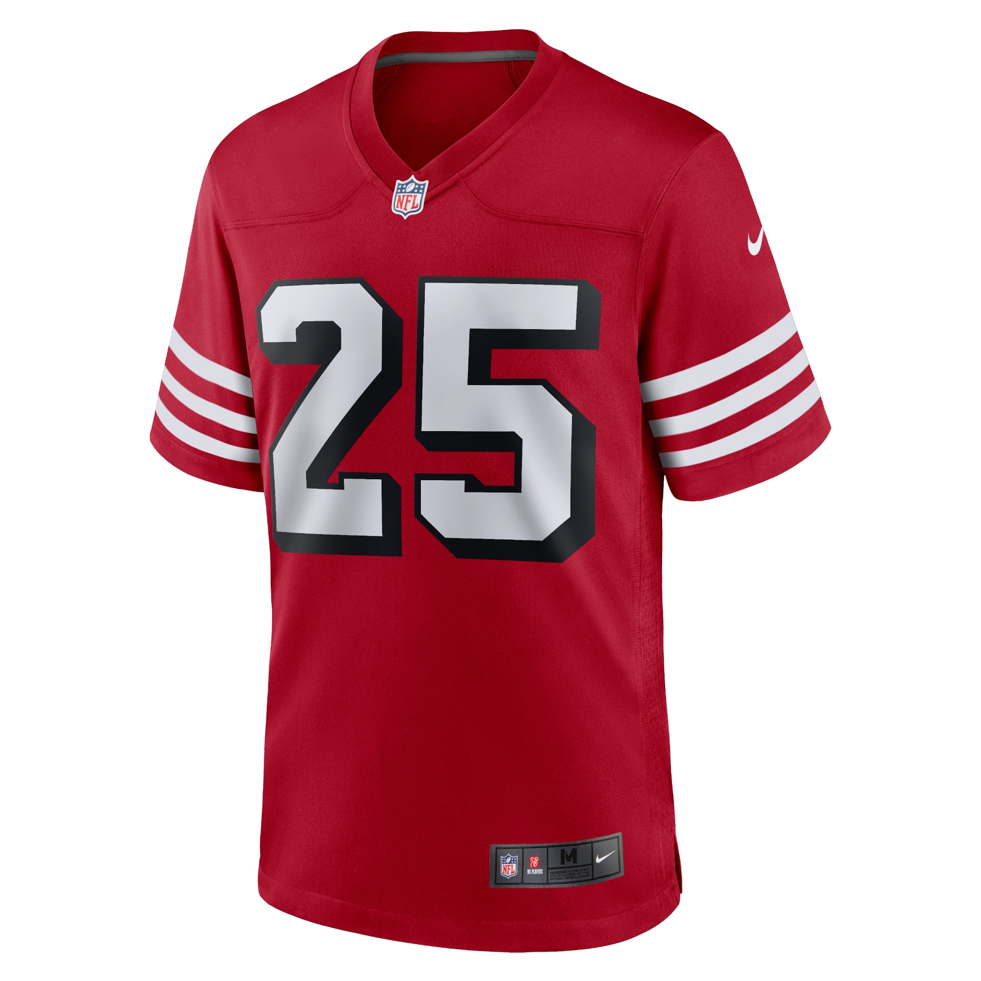 Elijah Mitchell San Francisco 49ersAlternate Team Game Jersey - Scarlet