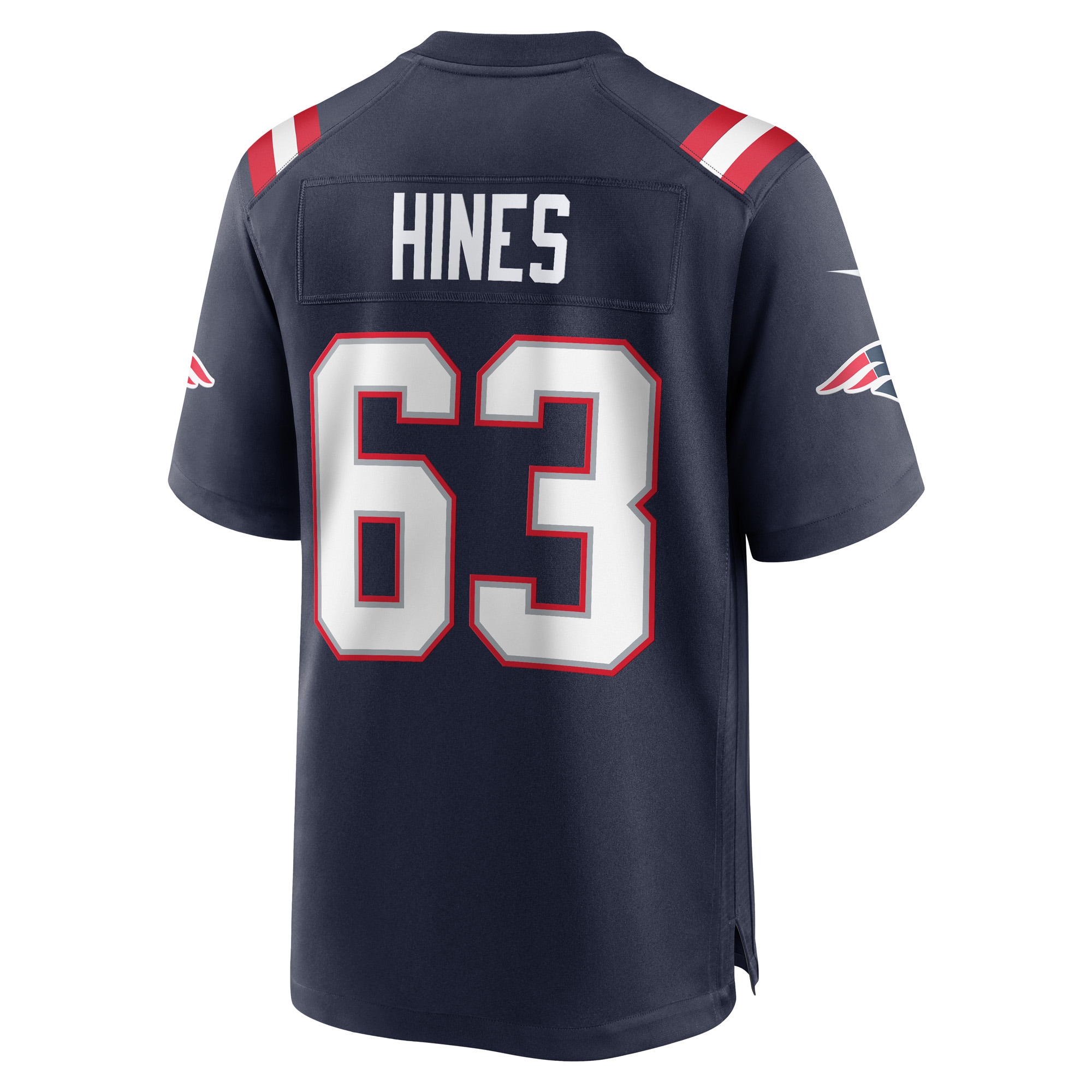 Chasen Hines New England PatriotsGame Player Jersey - Navy