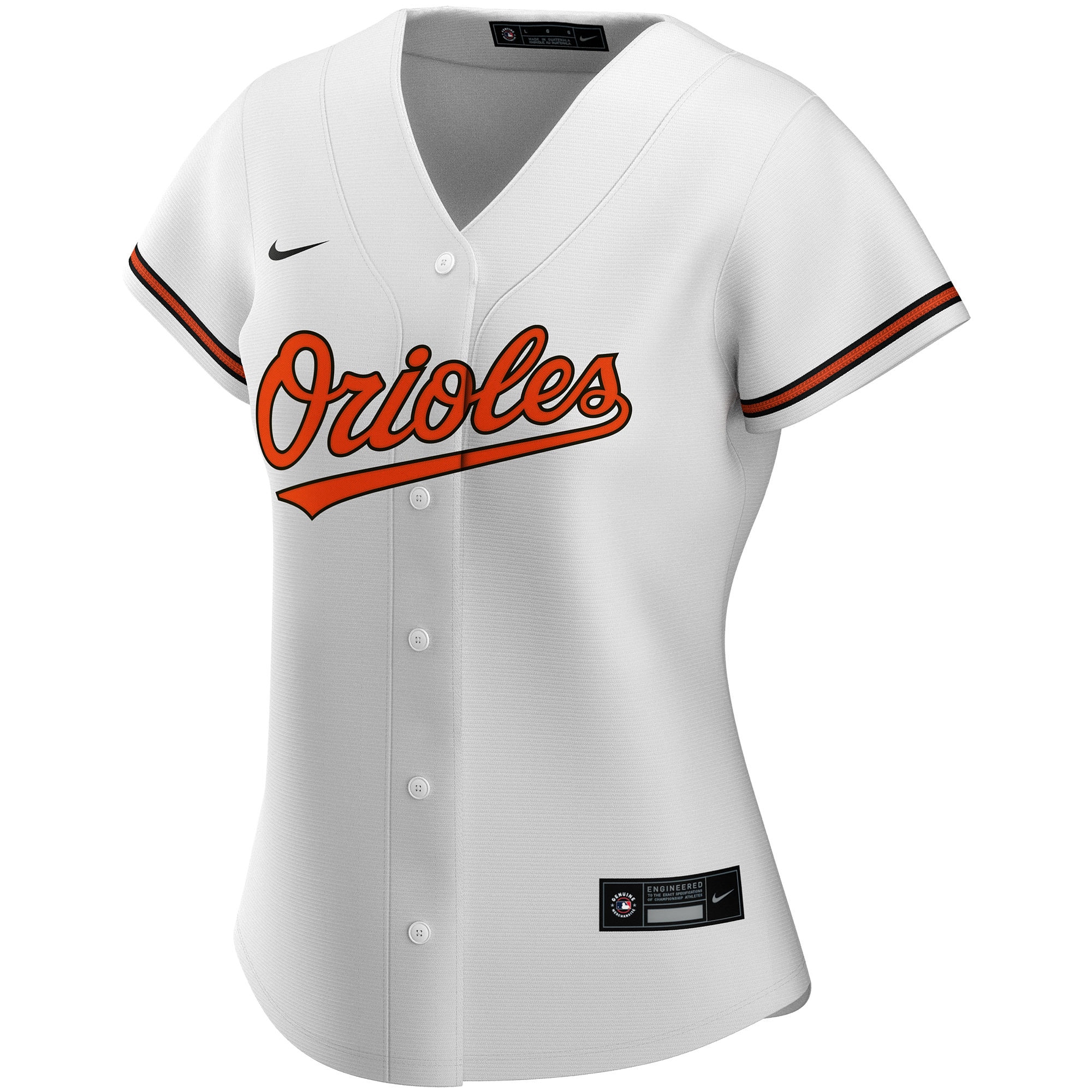 Baltimore Orioles Women's Home Replica Custom Jersey - White
