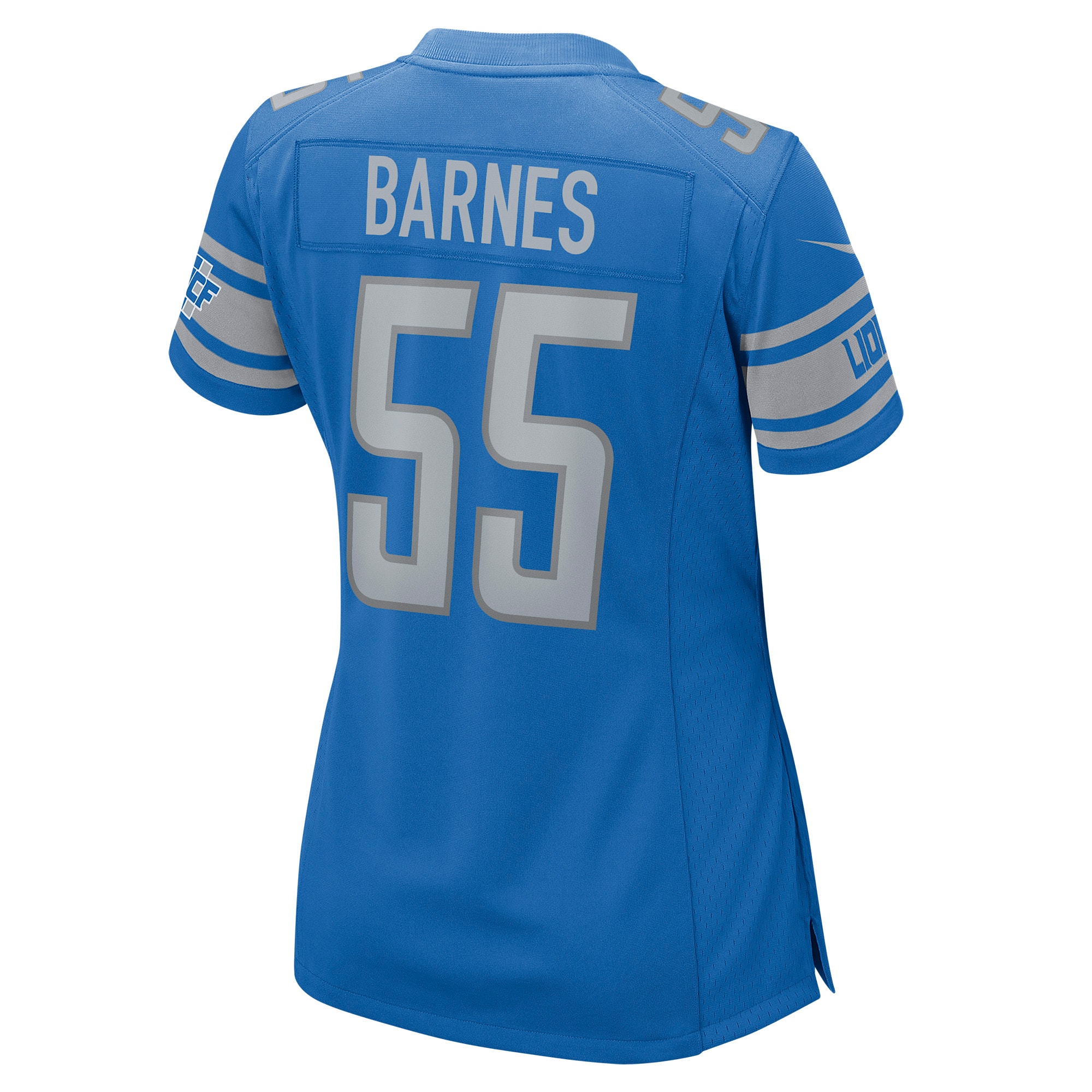 Derrick Barnes Detroit Lions Women's Game Player Jersey - Blue