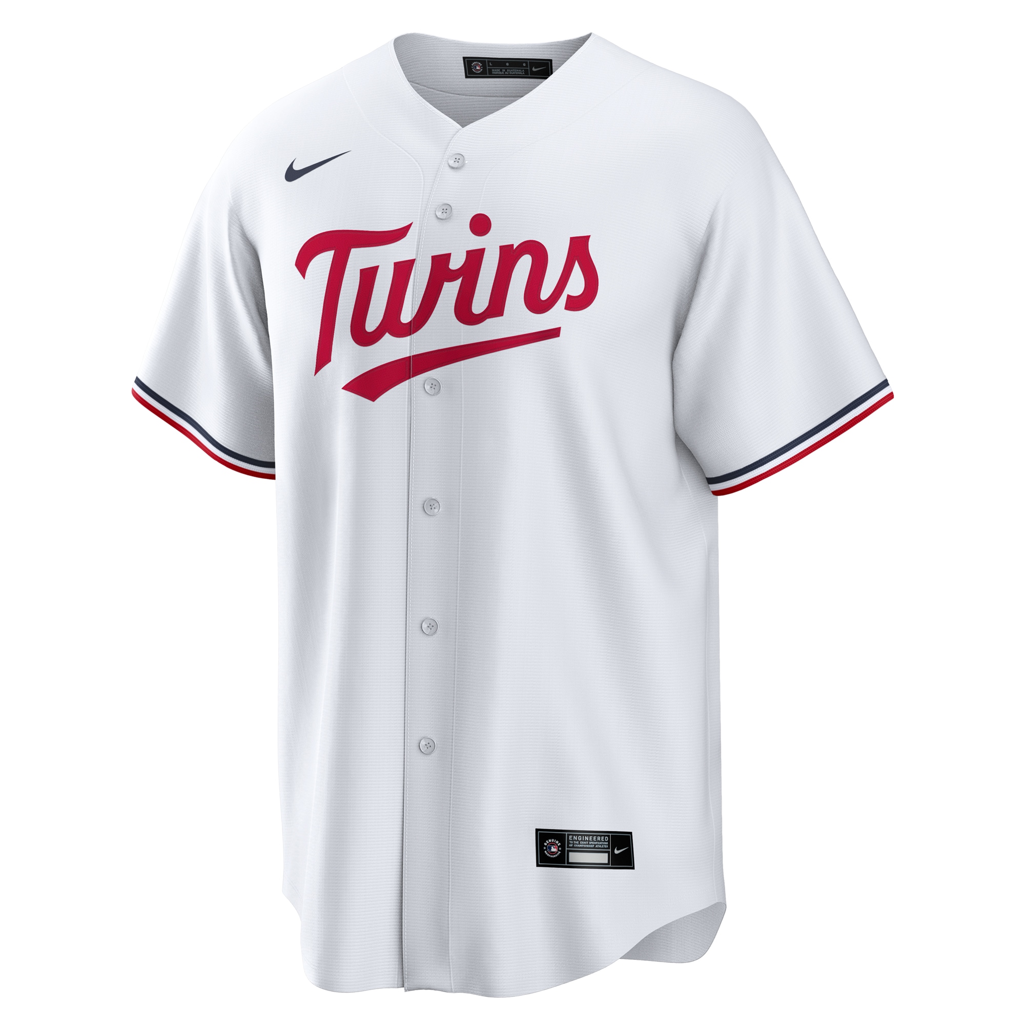 Minnesota TwinsHome Replica Custom Jersey - White