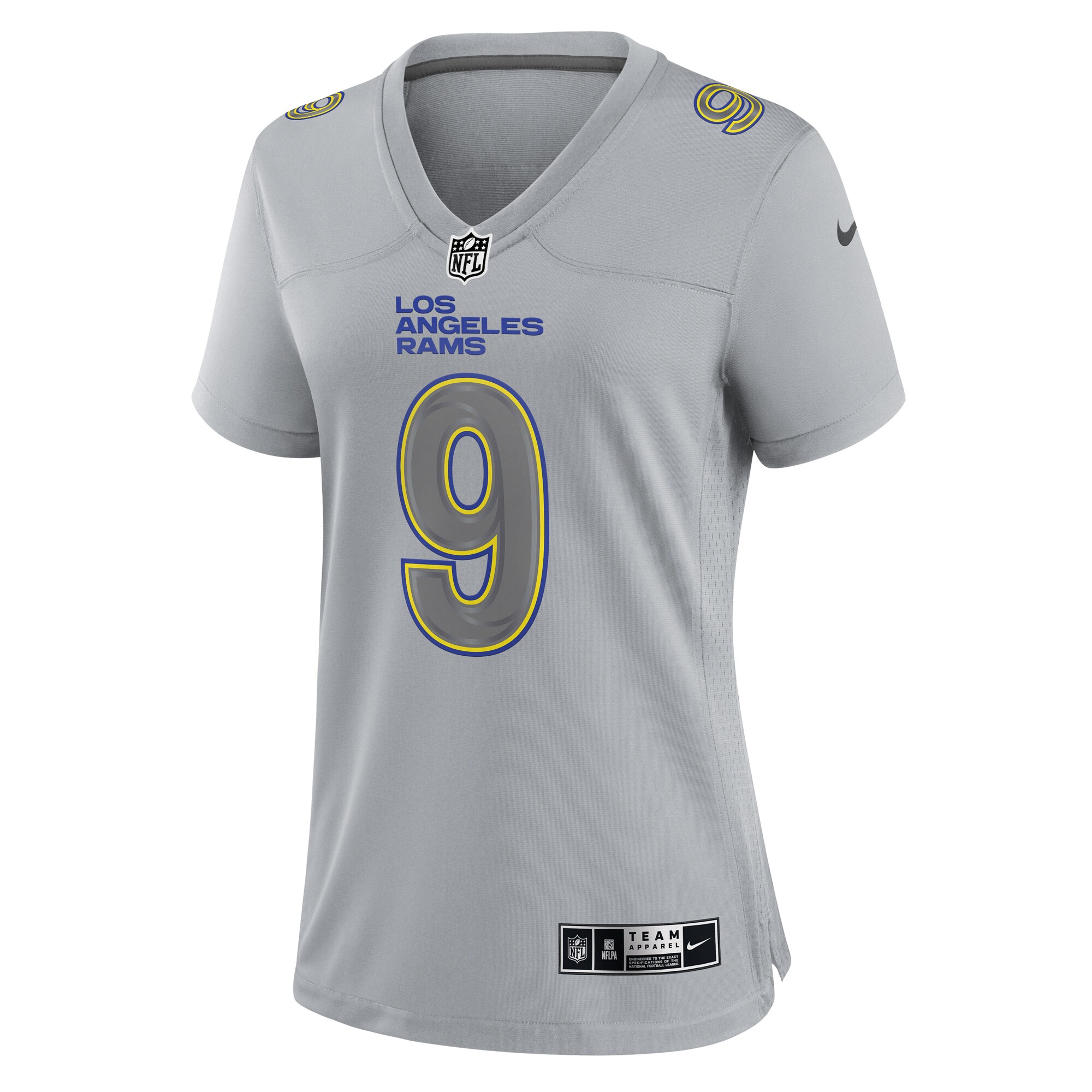 Matthew Stafford Los Angeles Rams Women's Atmosphere Fashion Game Jersey - Gray