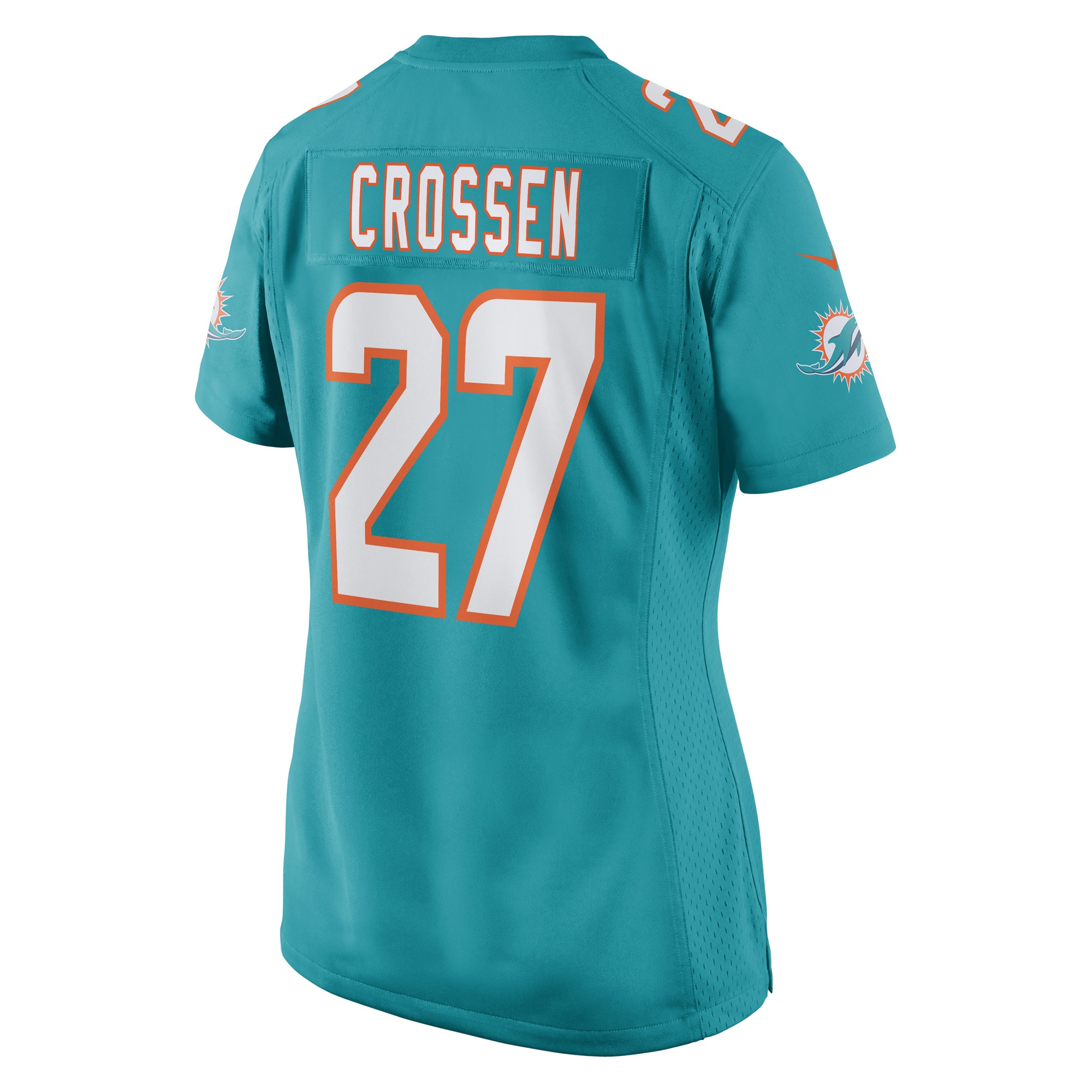 Keion Crossen Miami Dolphins Women's Game Player Jersey - Aqua