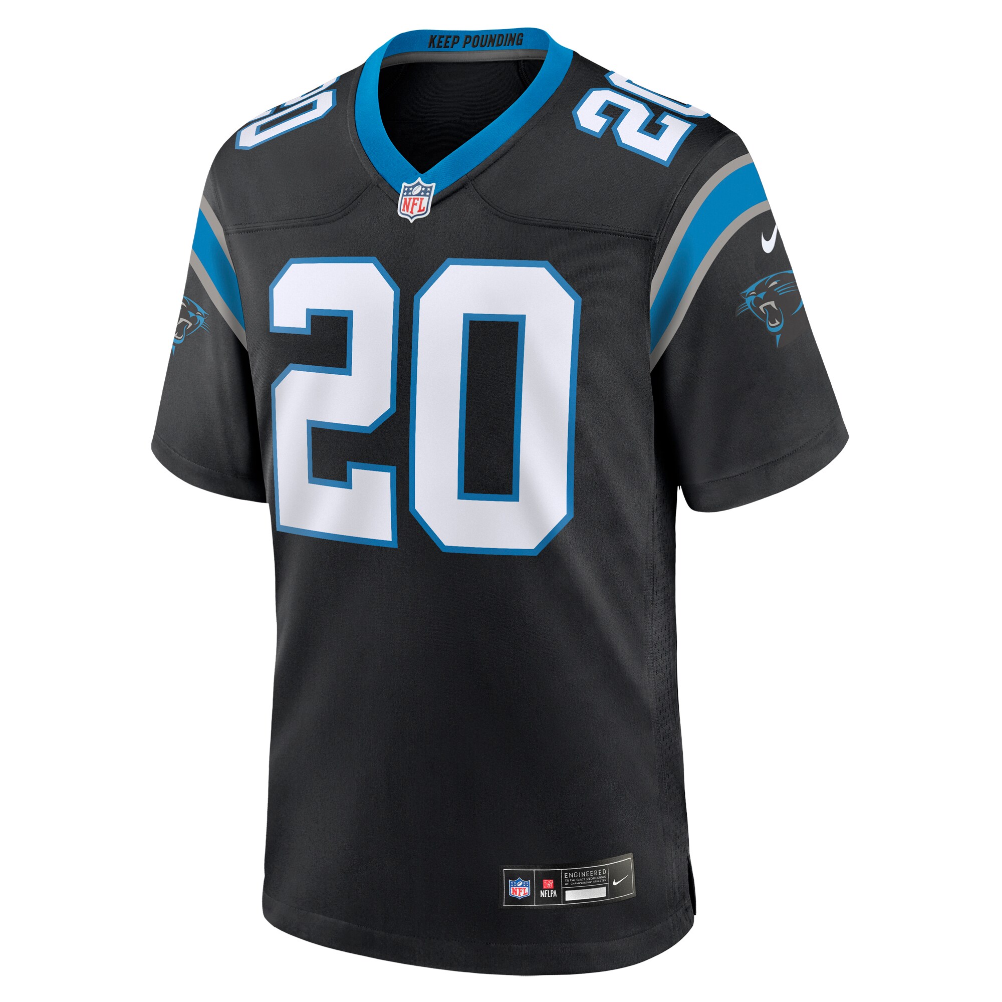 Eric Rowe Carolina PanthersTeam Game Jersey - Black