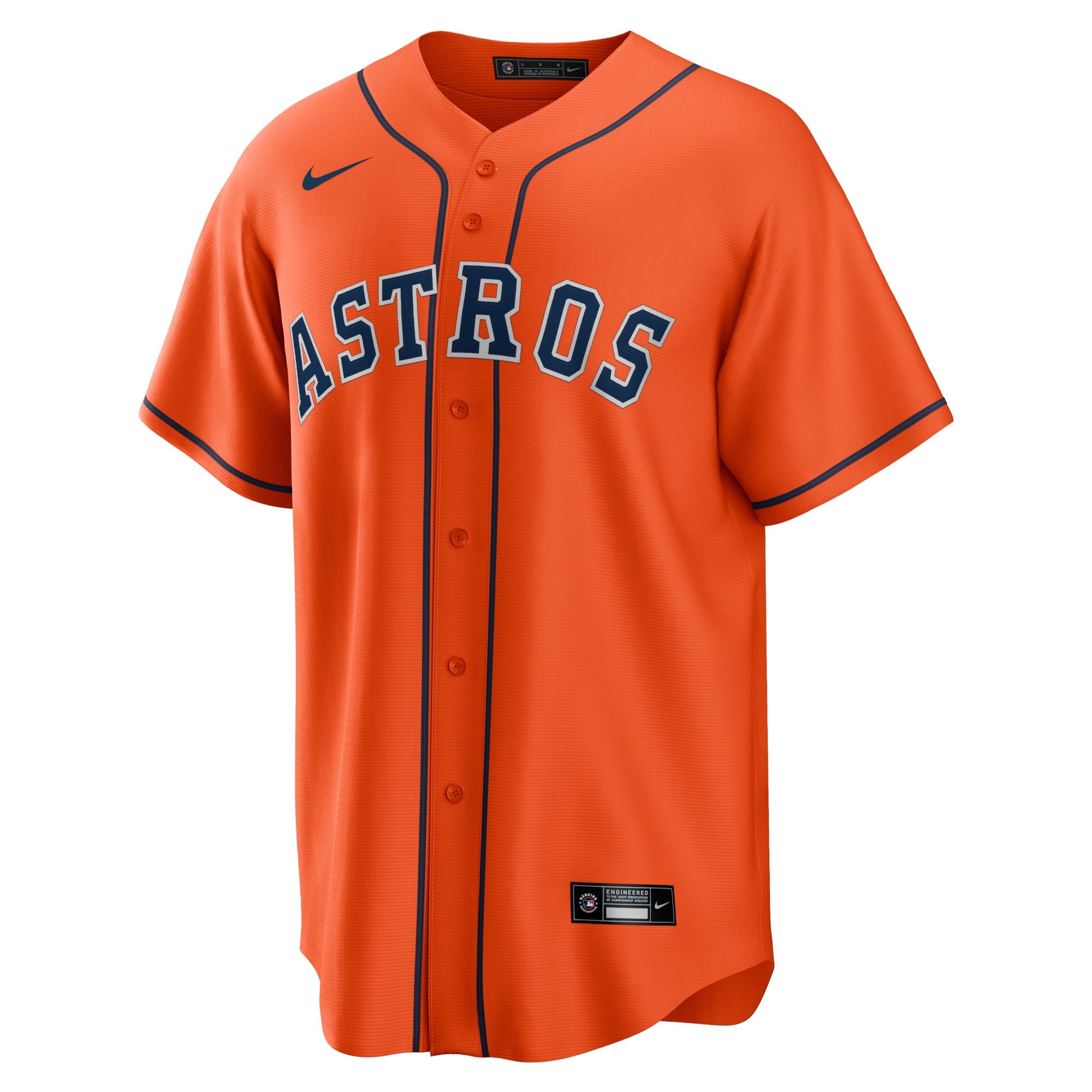 Houston AstrosAlternate Replica Team Jersey - Orange