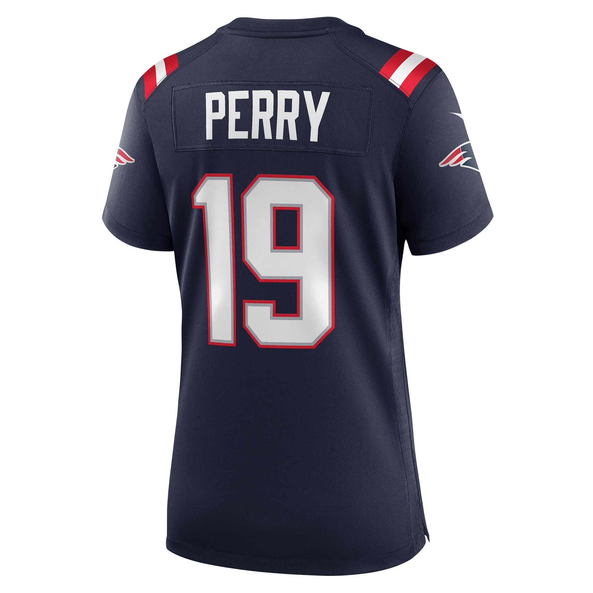 Malcolm Perry New England Patriots Women's Game Player Jersey - Navy