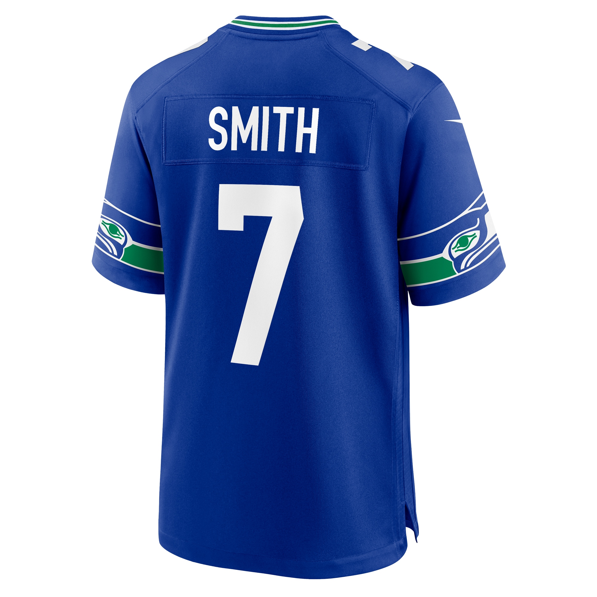Geno Smith Seattle SeahawksThrowback Player Game Jersey - Royal