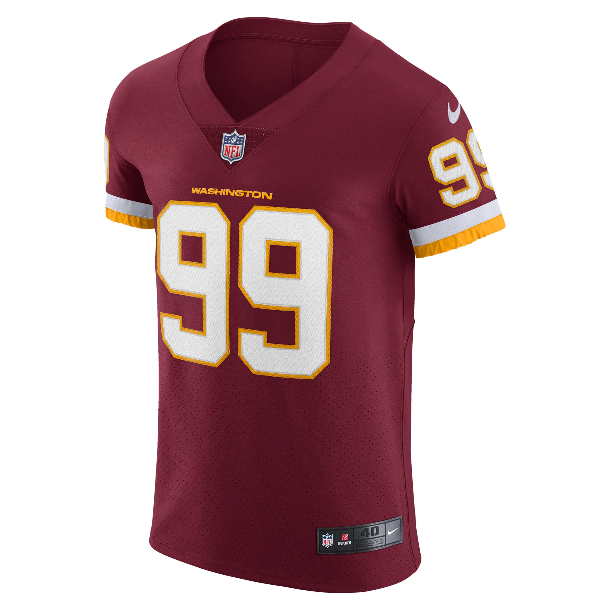 Chase Young Washington Football TeamVapor Elite Player Jersey - Burgundy