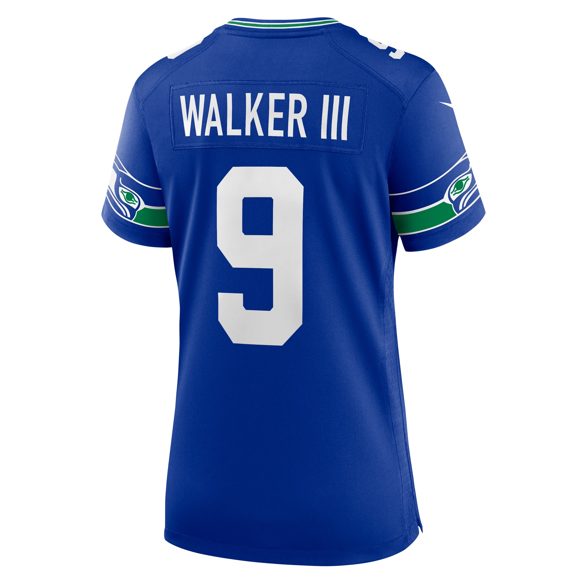Kenneth Walker III Seattle Seahawks Women's Throwback Player Game Jersey - Royal