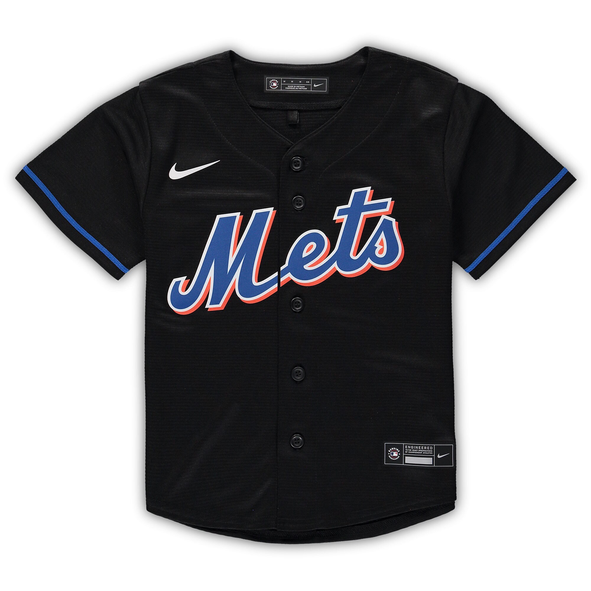 New York MetsPreschool Alternate Replica Team Jersey - Black