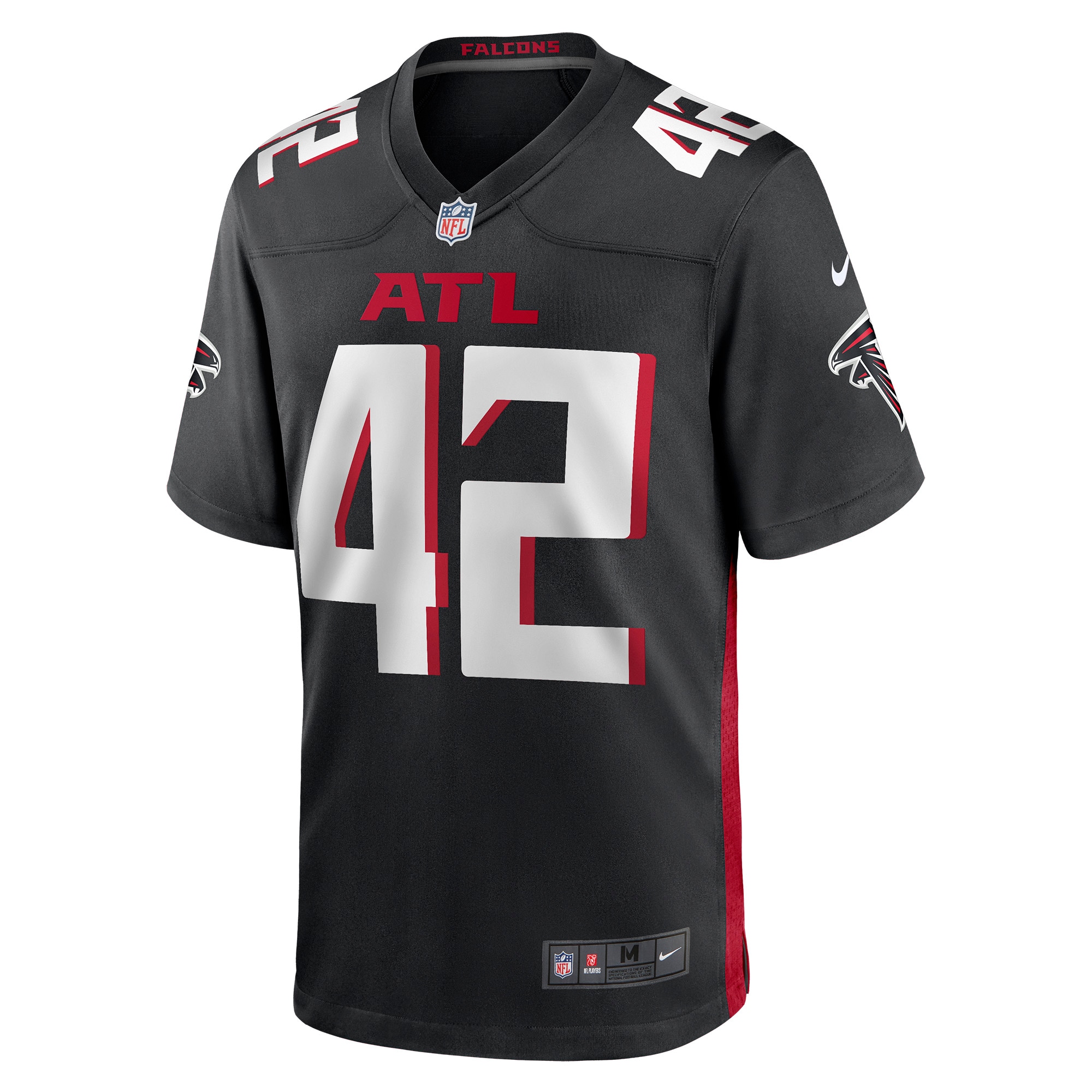 Caleb Huntley Atlanta FalconsGame Jersey - Black