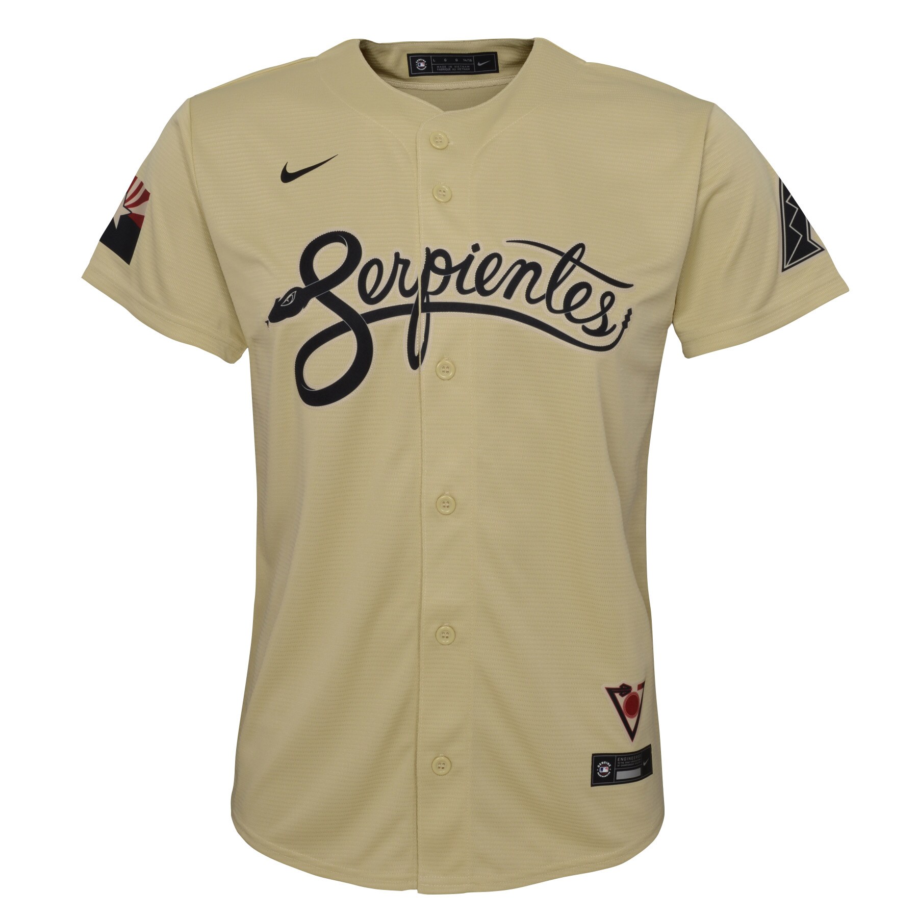 Madison Bumgarner Arizona DiamondbacksYouth City Connect Replica Player Jersey - Sand