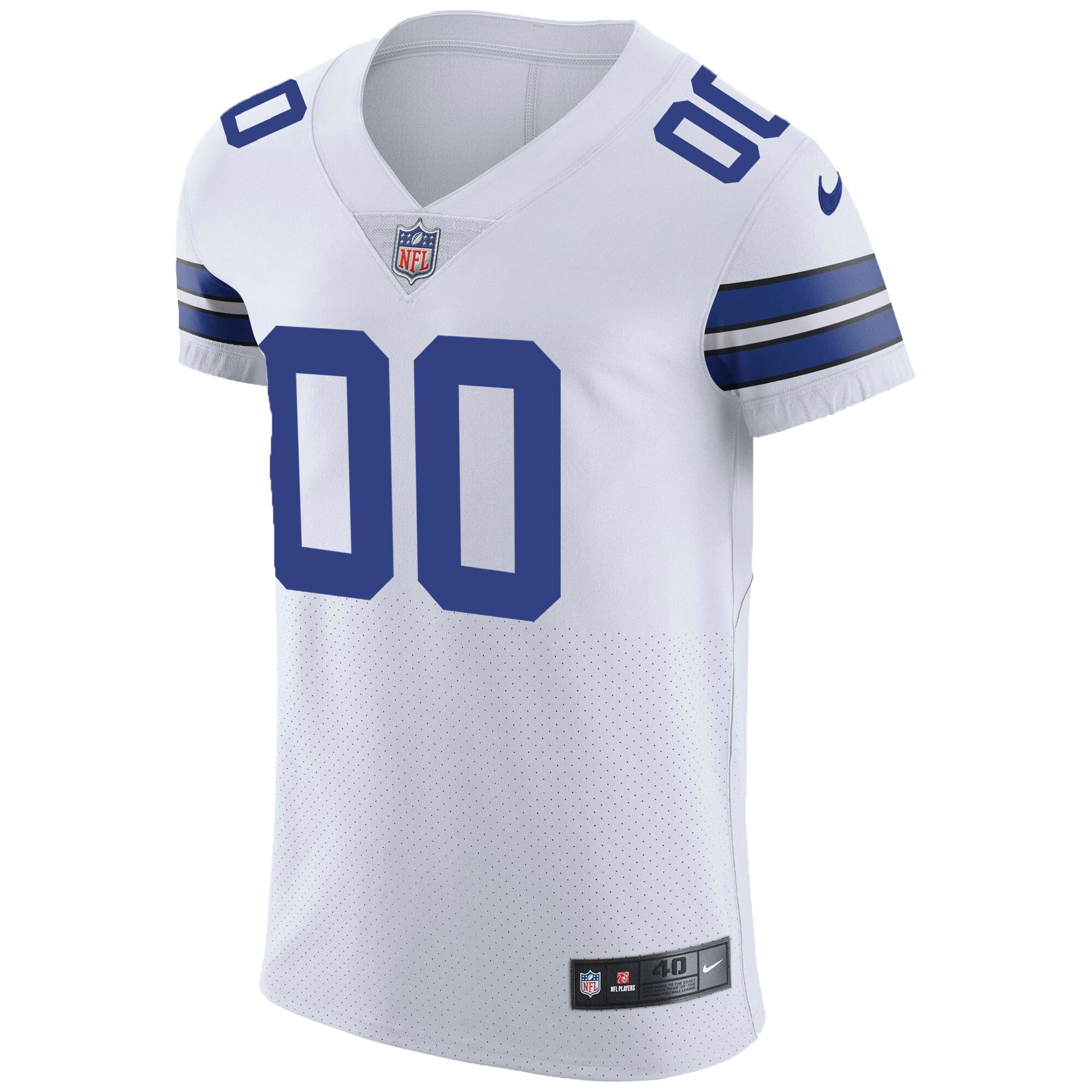 Dallas CowboysVapor Untouchable Custom Elite Jersey - White