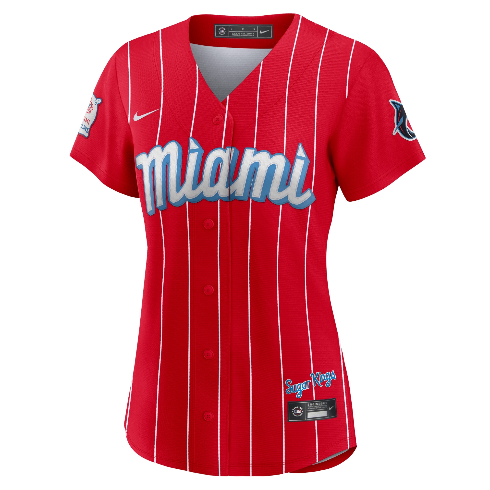 Miami Marlins Women's City Connect Replica Jersey - Red