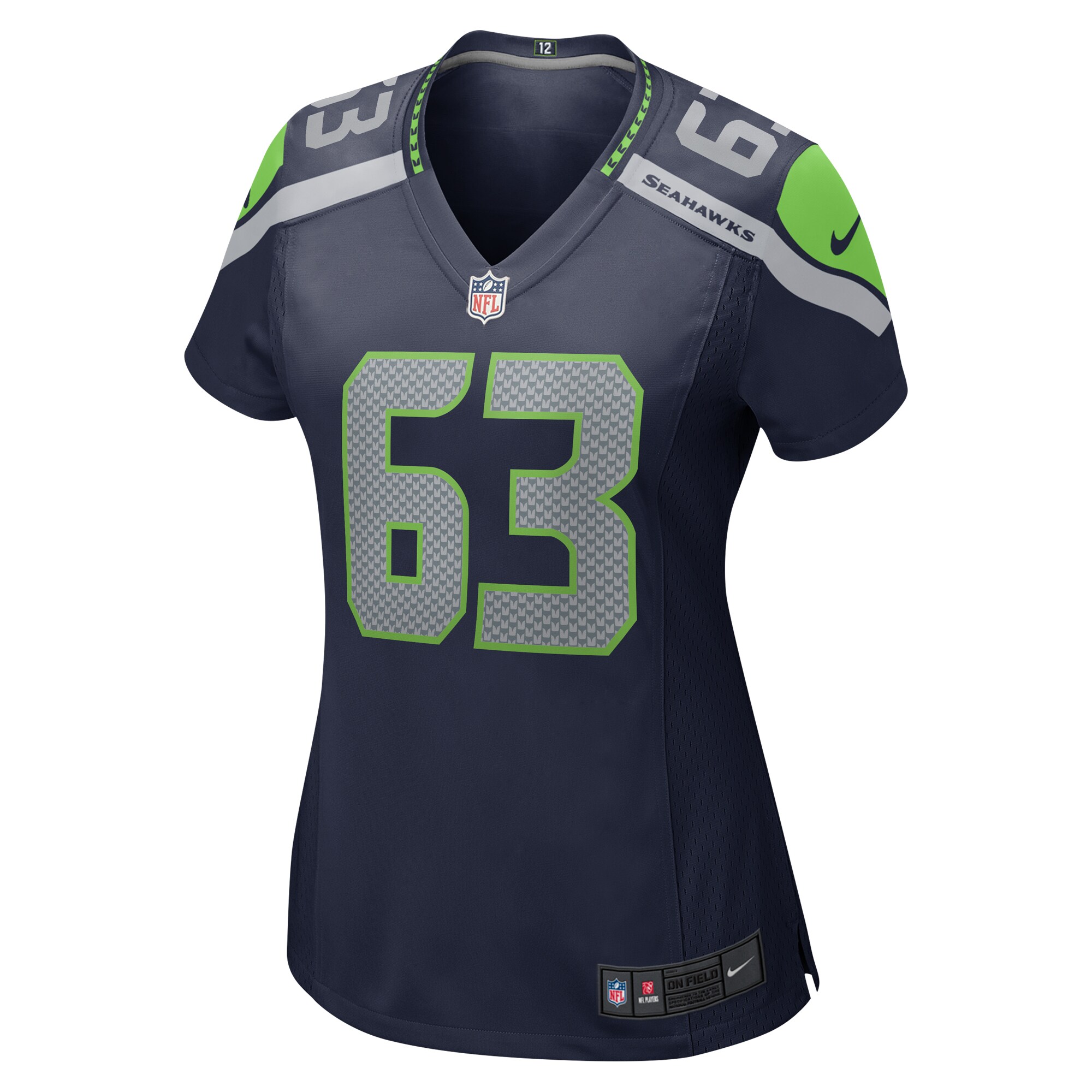 Evan Brown Seattle Seahawks Women's Game Jersey - College Navy