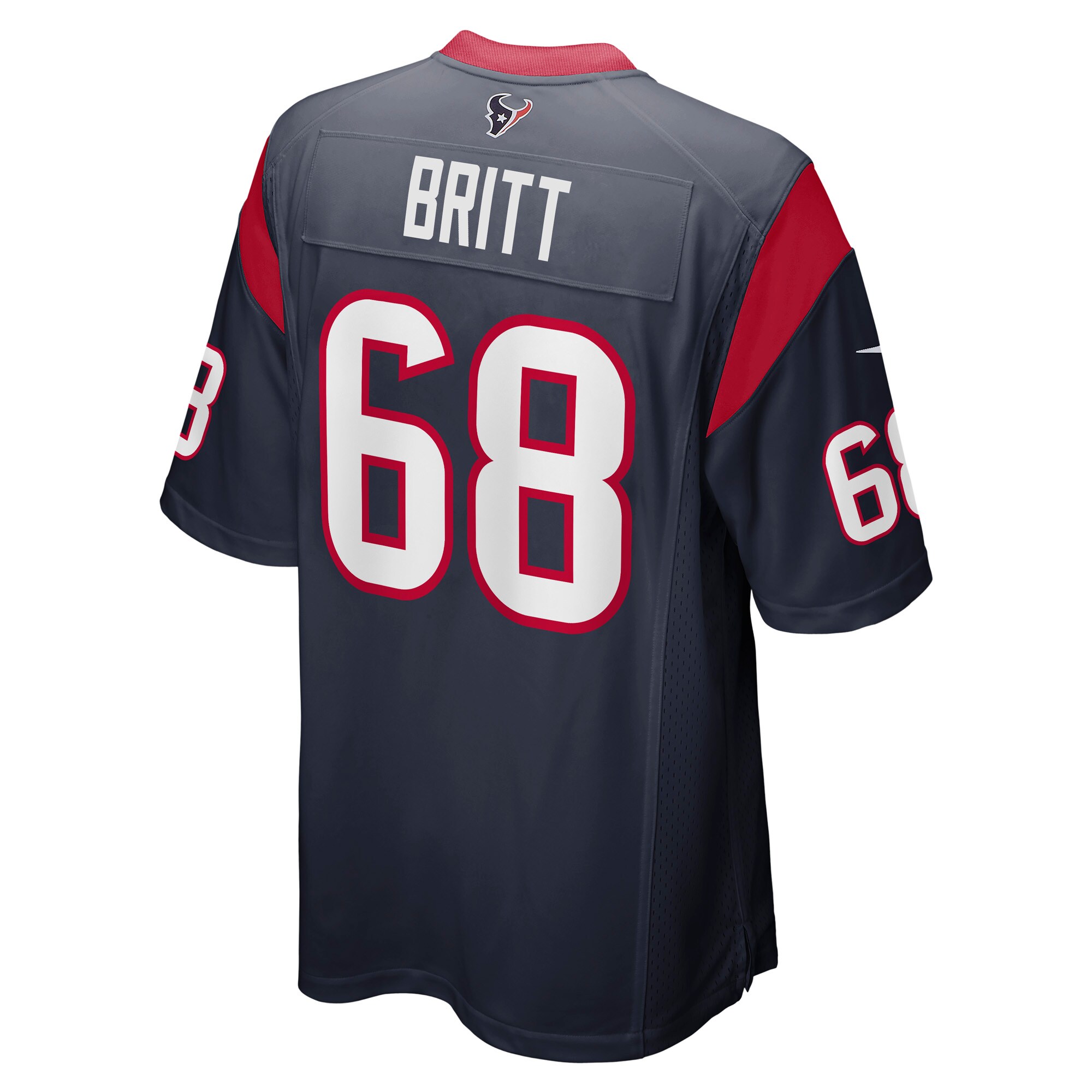 Justin Britt Houston TexansGame Jersey - Navy