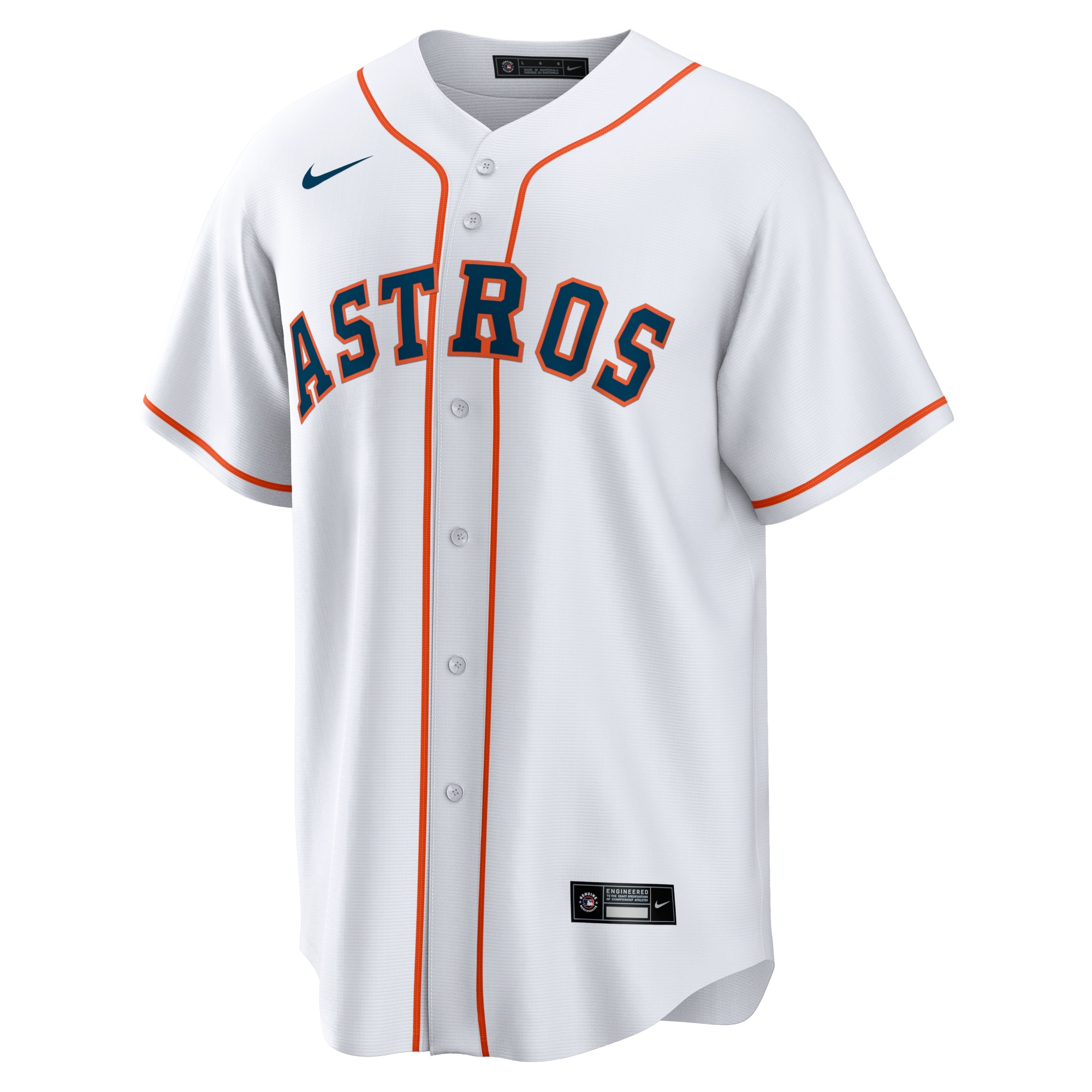 Houston AstrosHome Blank Replica Jersey - White