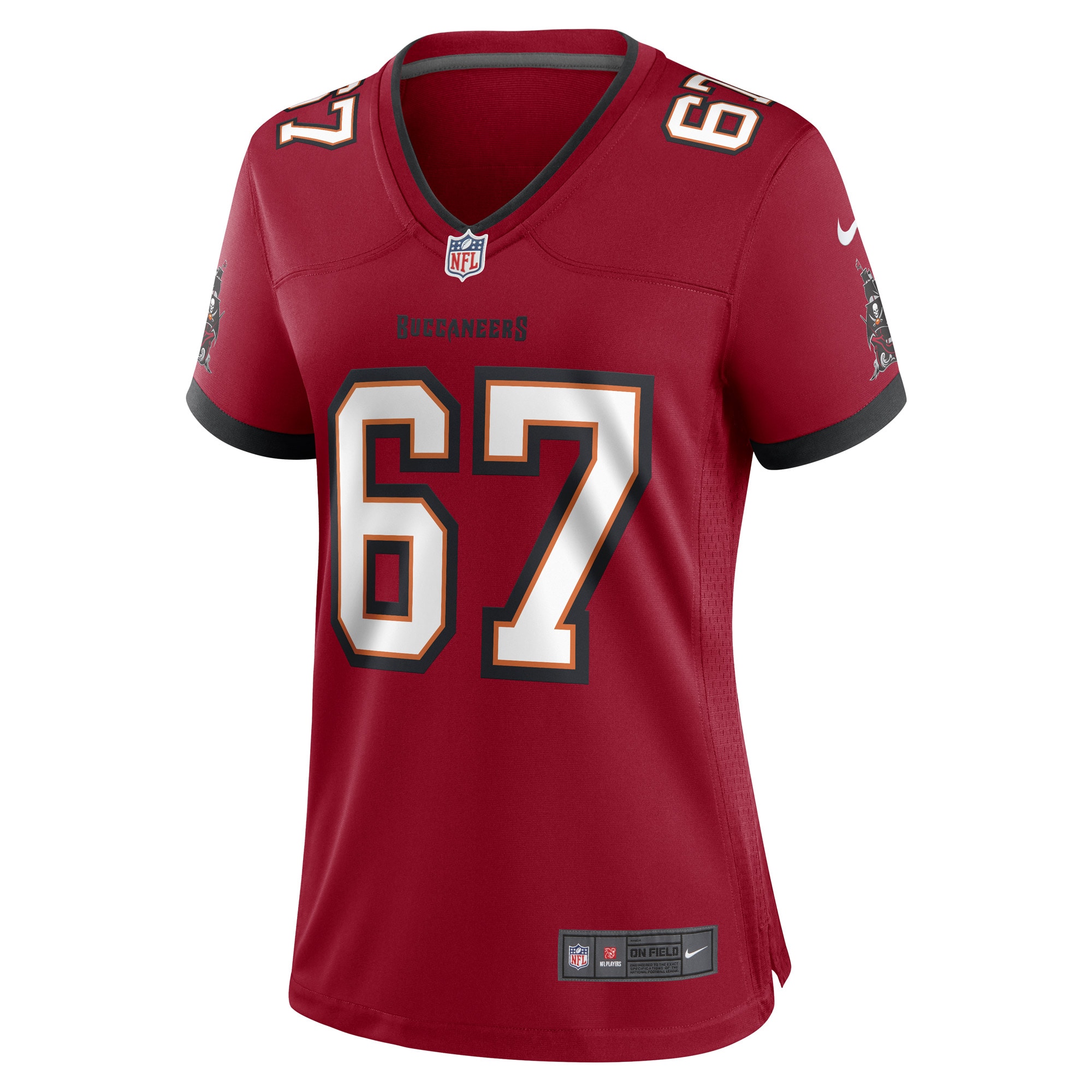 Luke Goedeke Tampa Bay Buccaneers Women's Game Player Jersey - Red