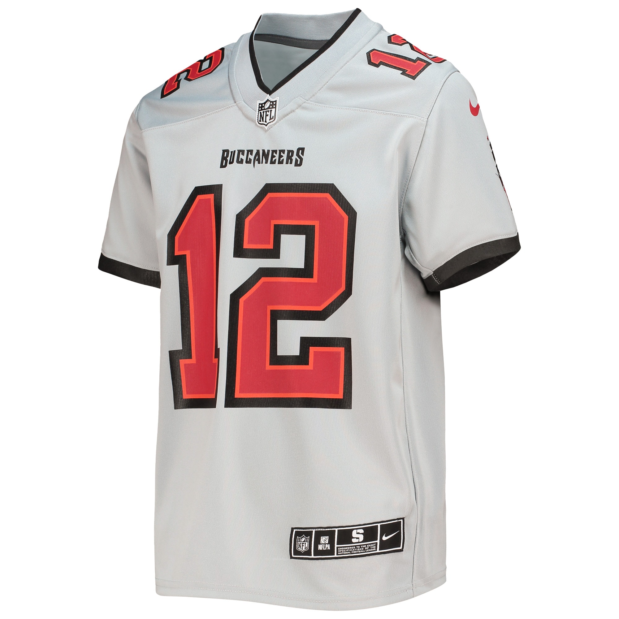Tom Brady Tampa Bay BuccaneersYouth Inverted Team Game Jersey - Gray