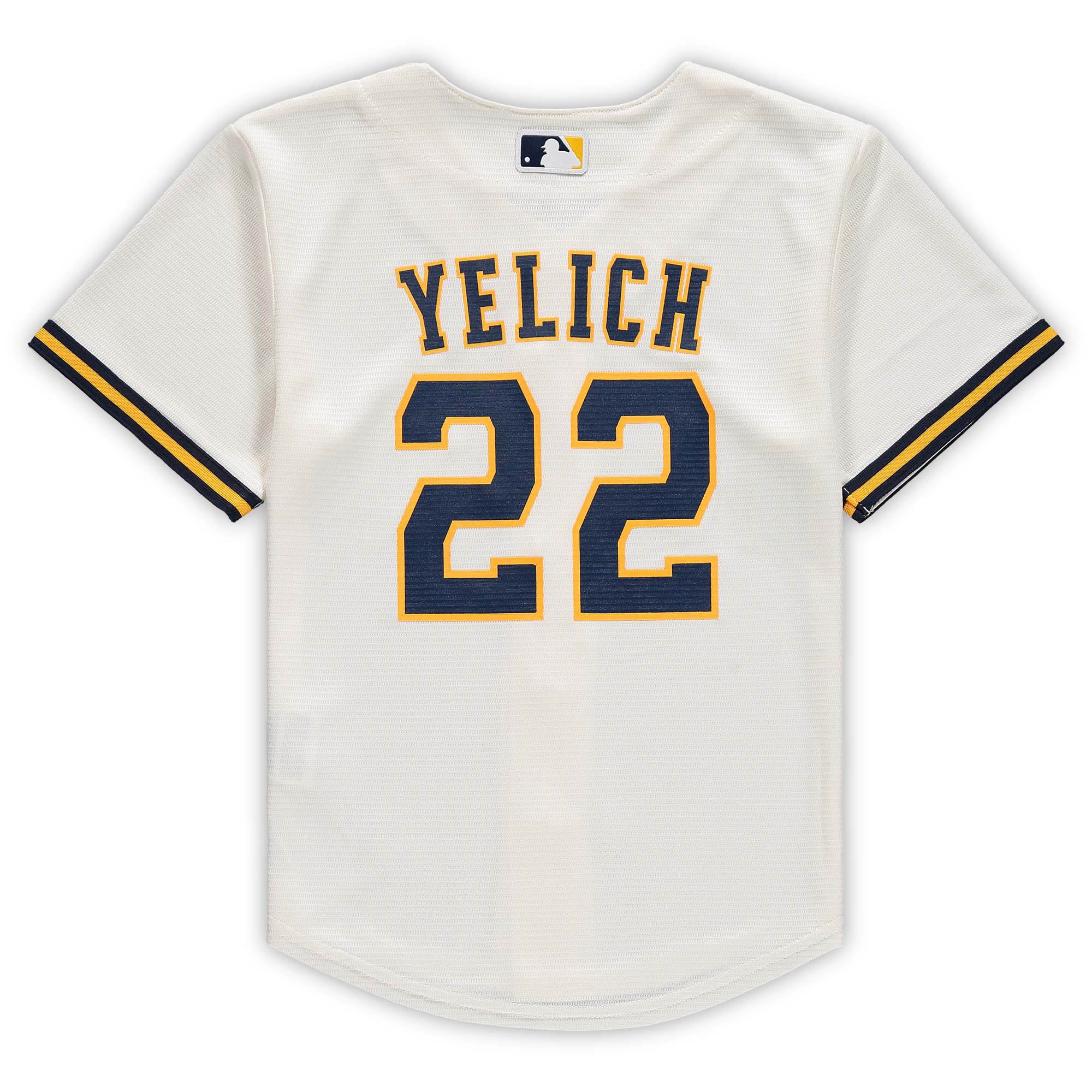 Christian Yelich Milwaukee BrewersPreschool Home Replica Player Jersey - Cream