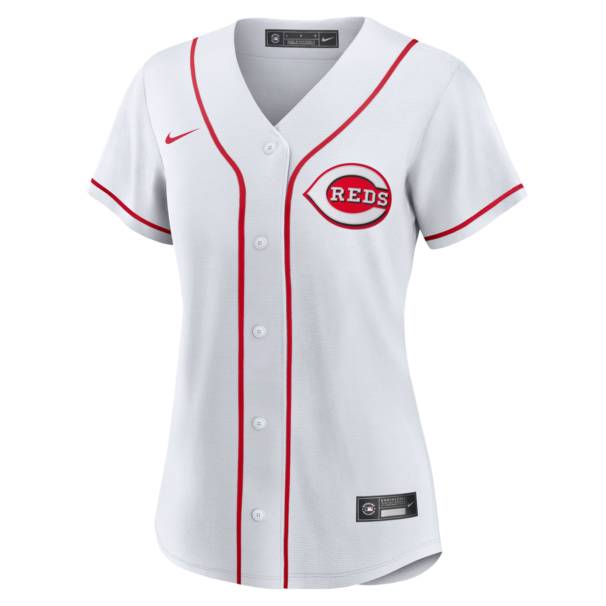 Cincinnati Reds Women's Home Blank Replica Jersey - White