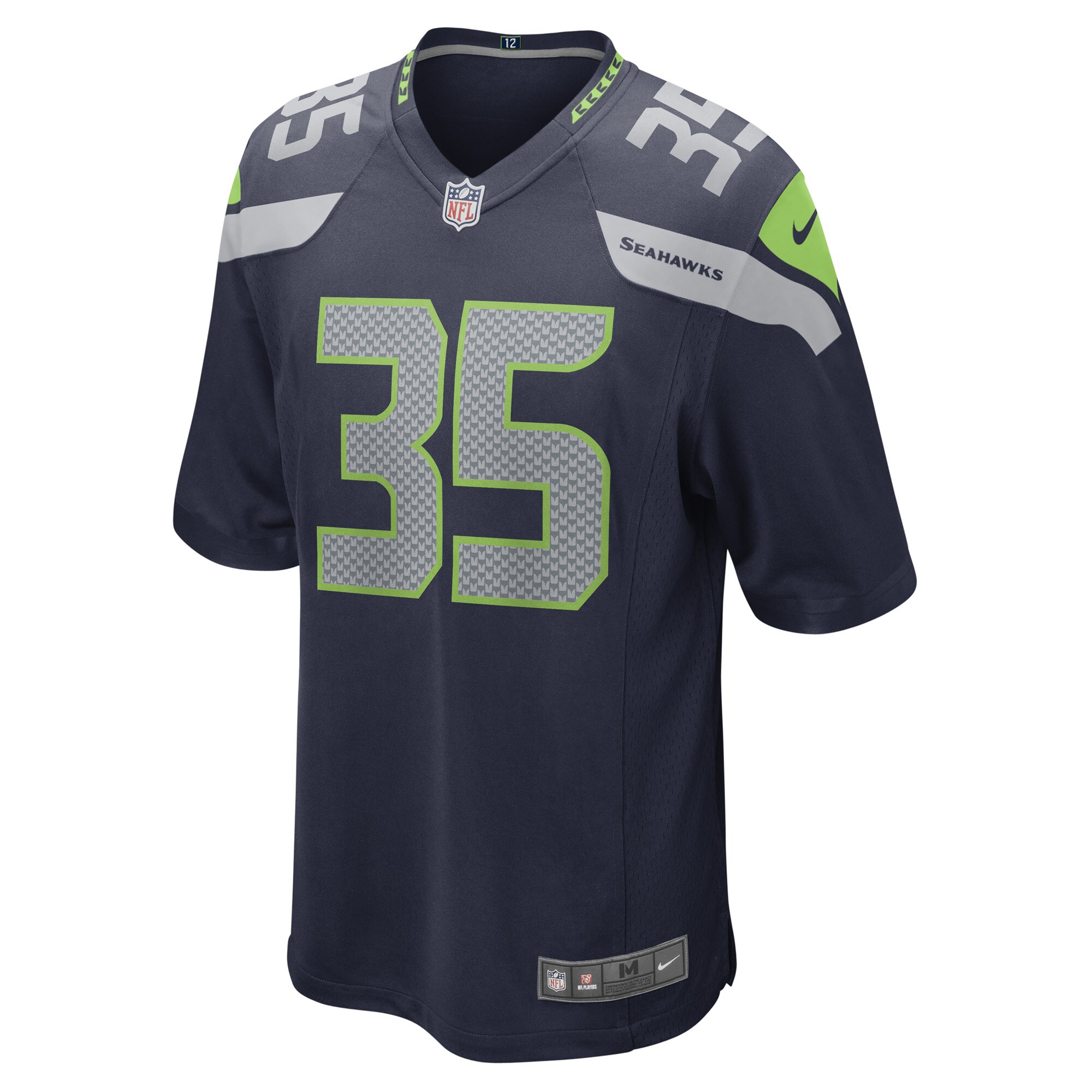 Joey Blount Seattle SeahawksGame Player Jersey - College Navy