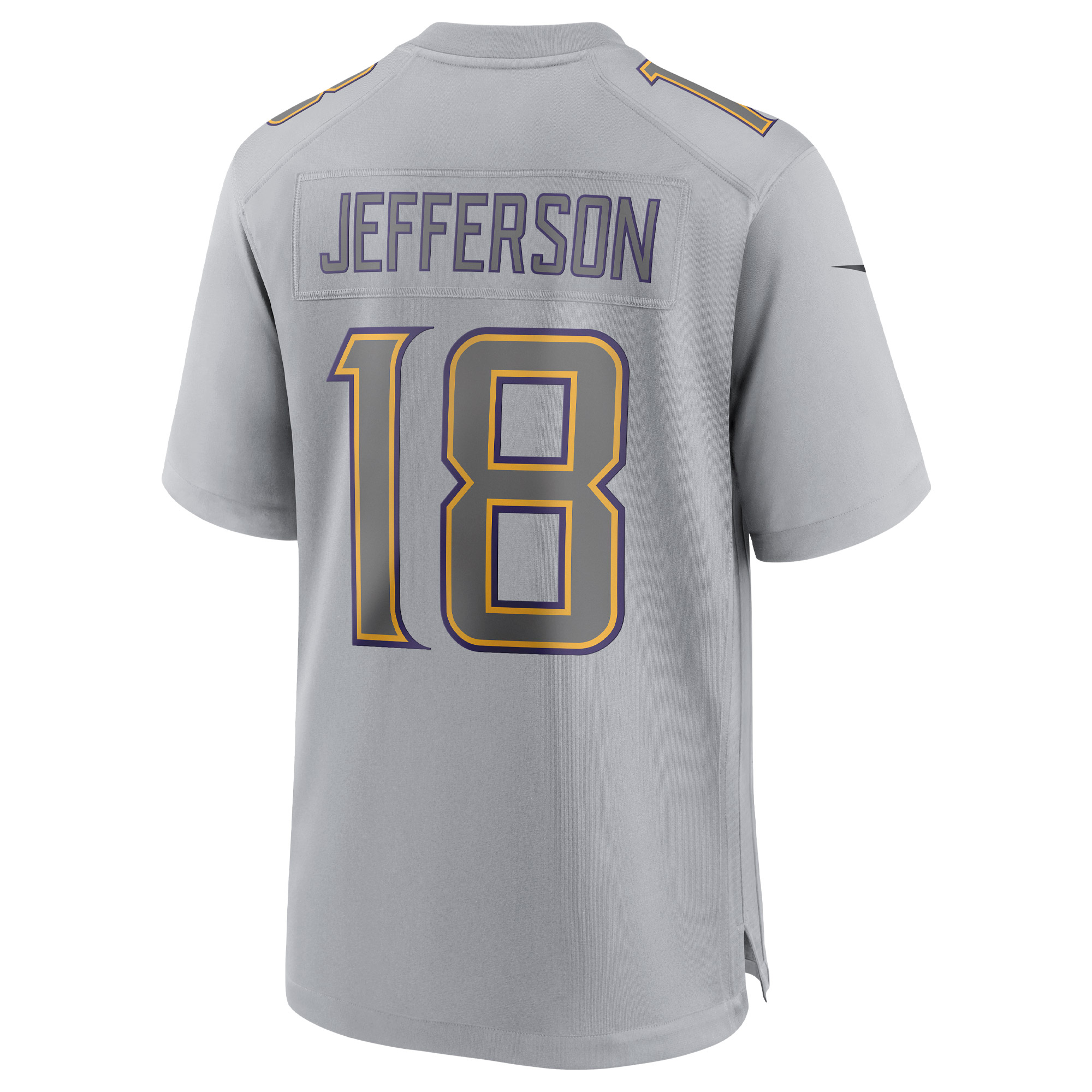 Justin Jefferson Minnesota VikingsAtmosphere Fashion Game Jersey - Gray