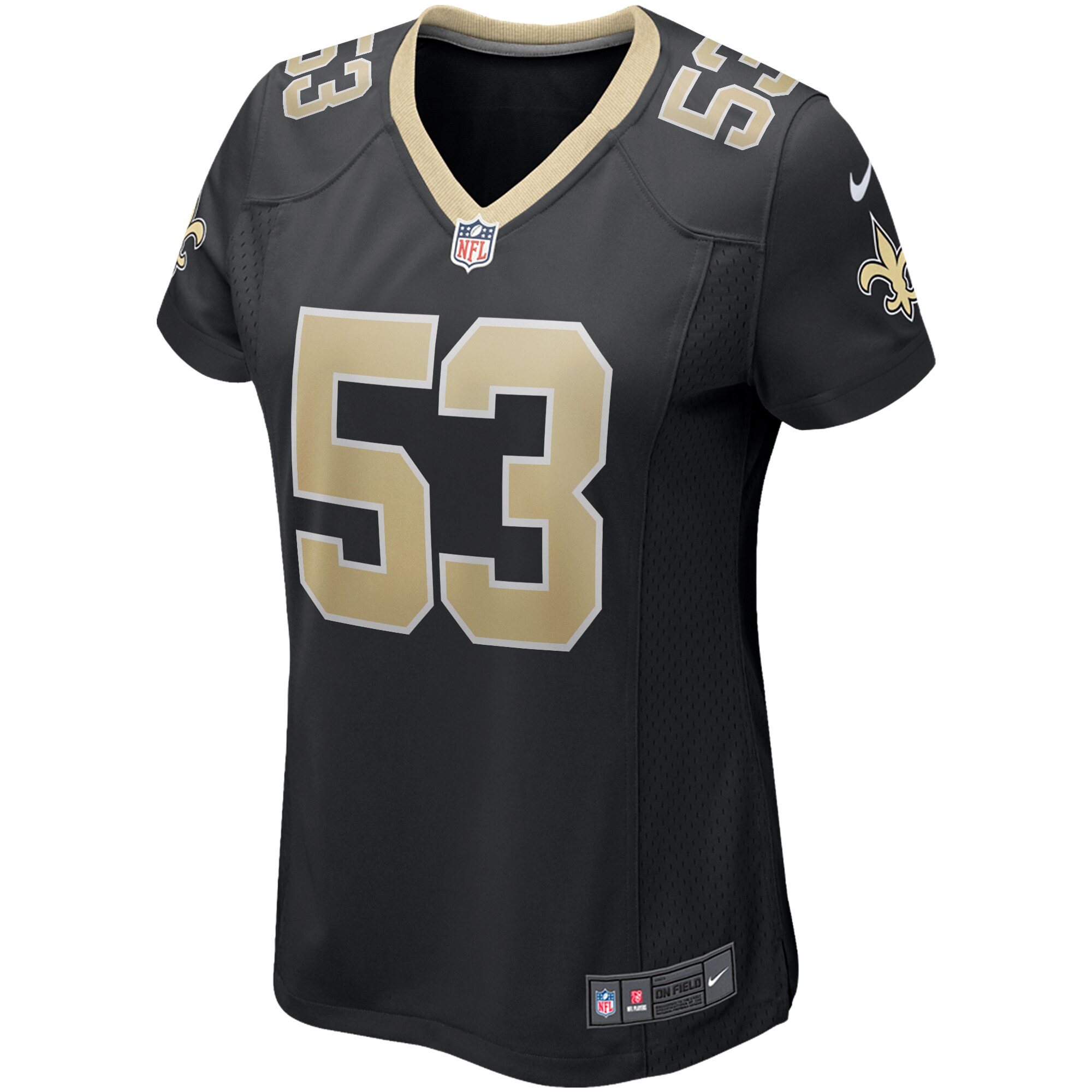 Zack Baun New Orleans Saints Women's Game Jersey - Black