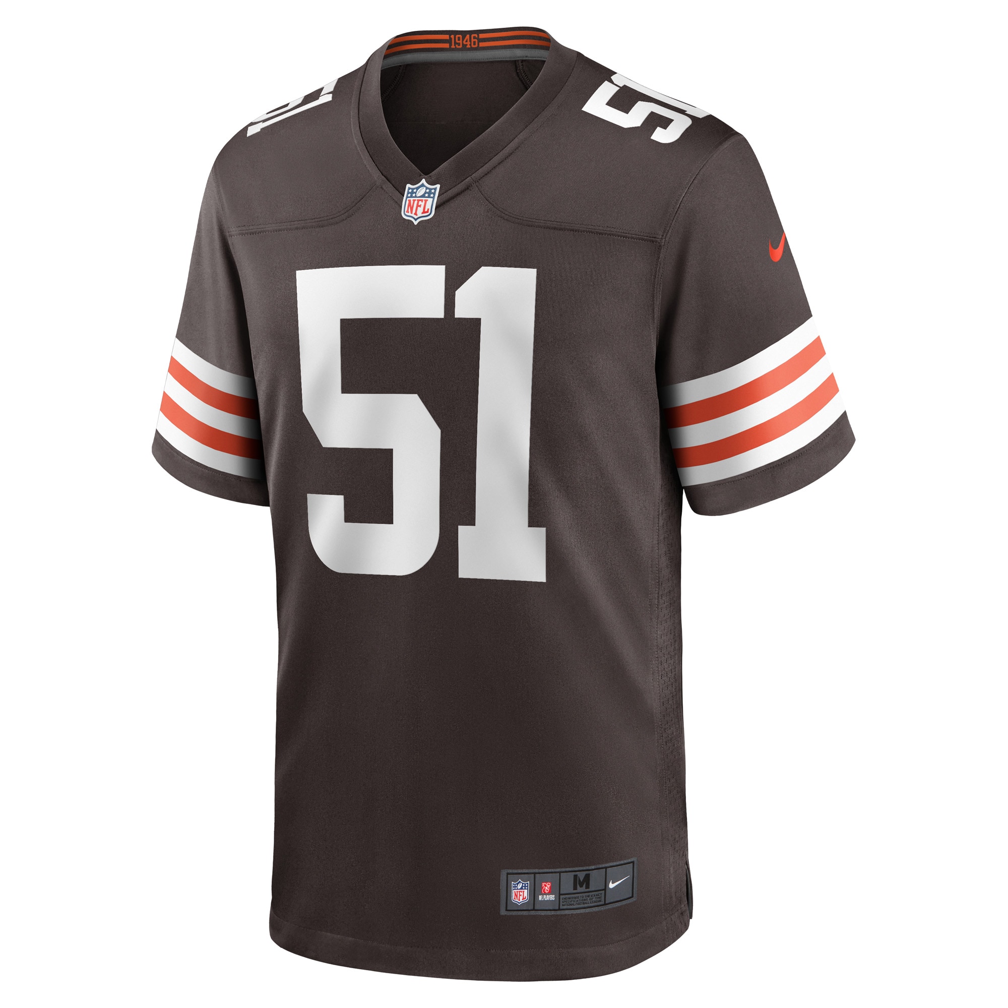 Jordan Kunaszyk Cleveland BrownsGame Player Jersey - Brown