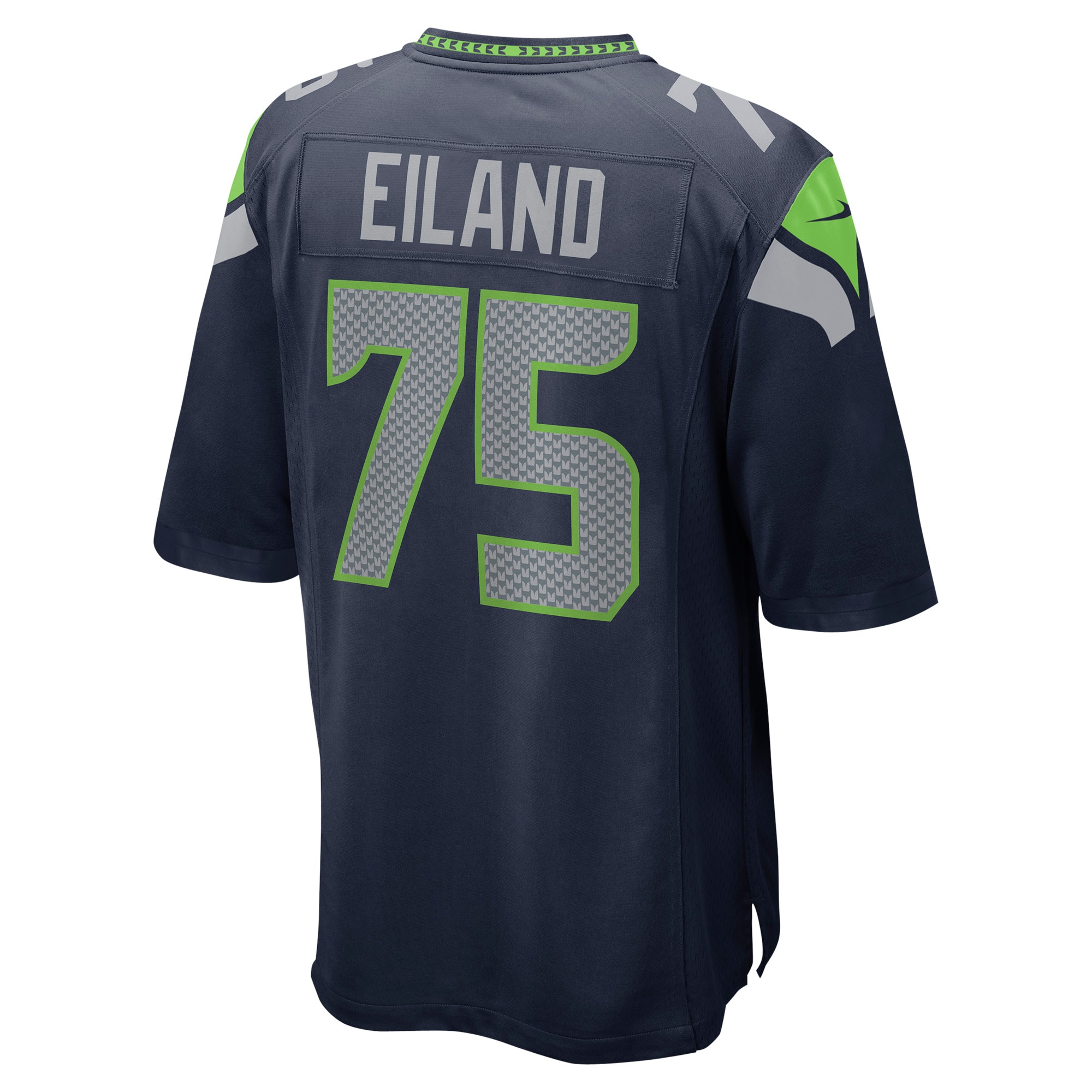 Greg Eiland Seattle SeahawksGame Jersey - College Navy