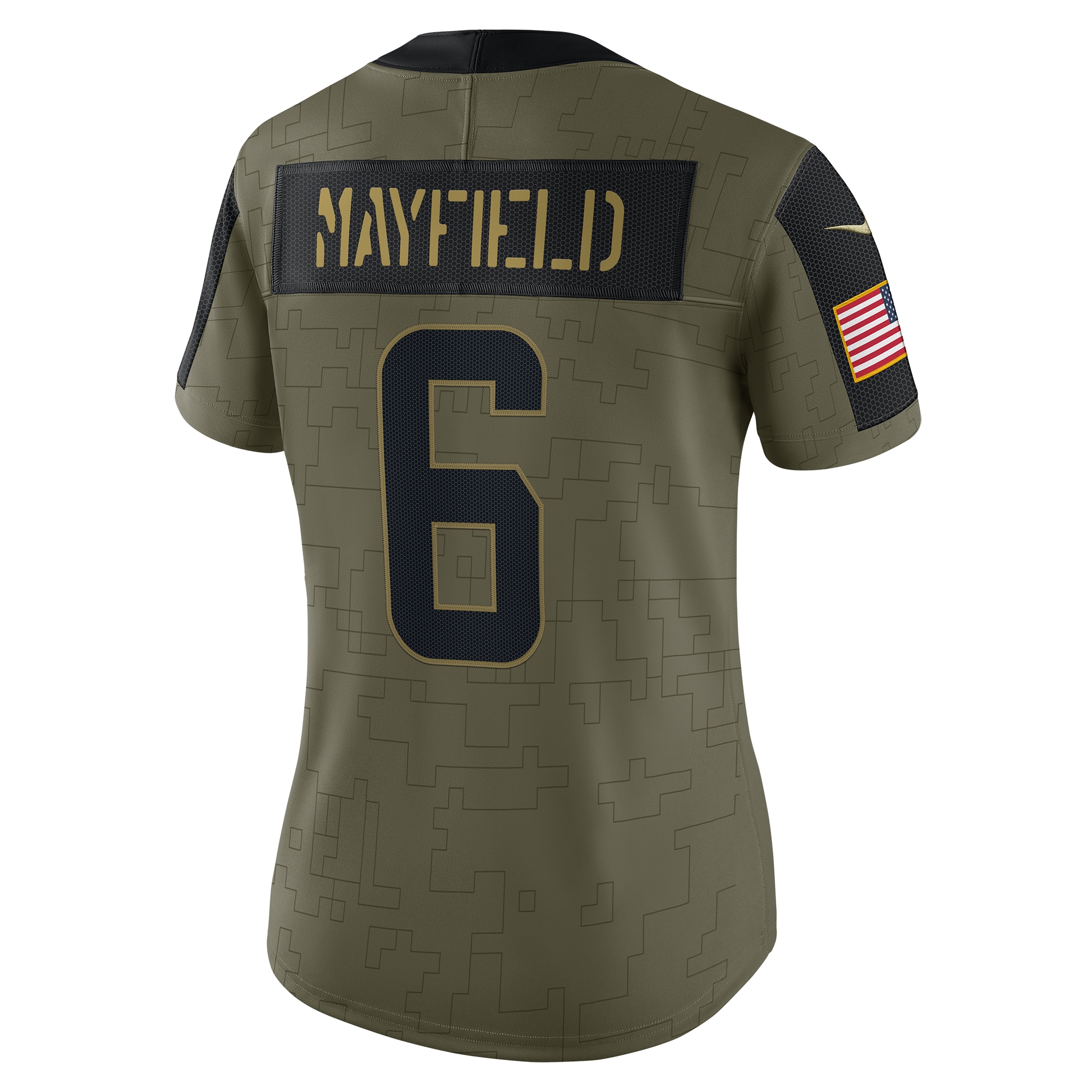 Baker Mayfield Cleveland Browns Women's 2021 Salute To Service Limited Player Jersey - Olive